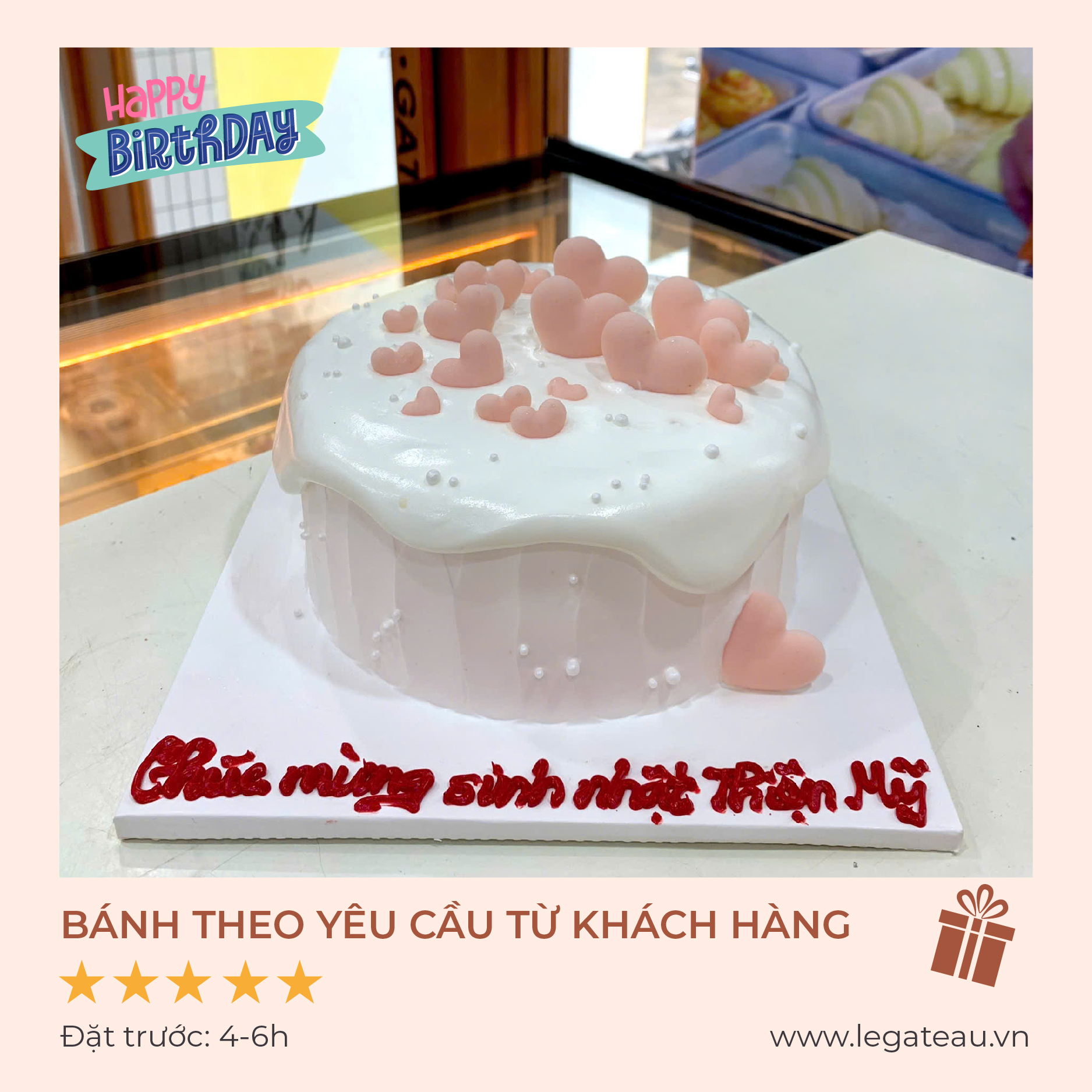 Bánh kem theo yêu cầu