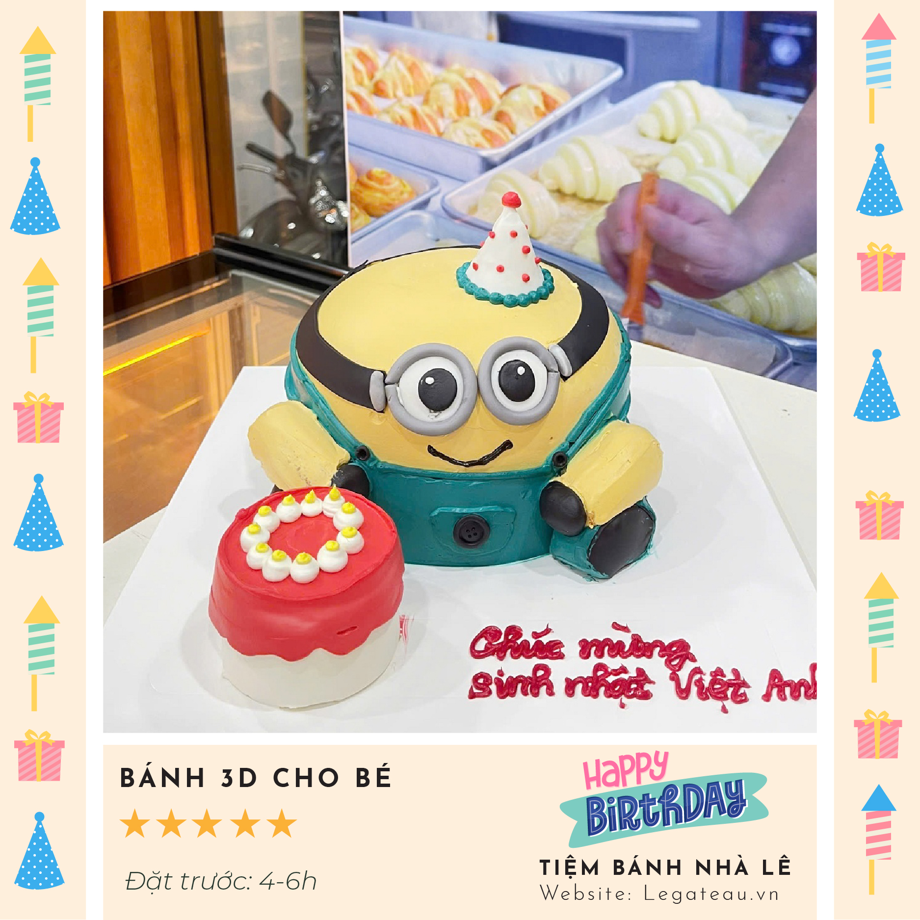 Bánh kem theo yêu cầu