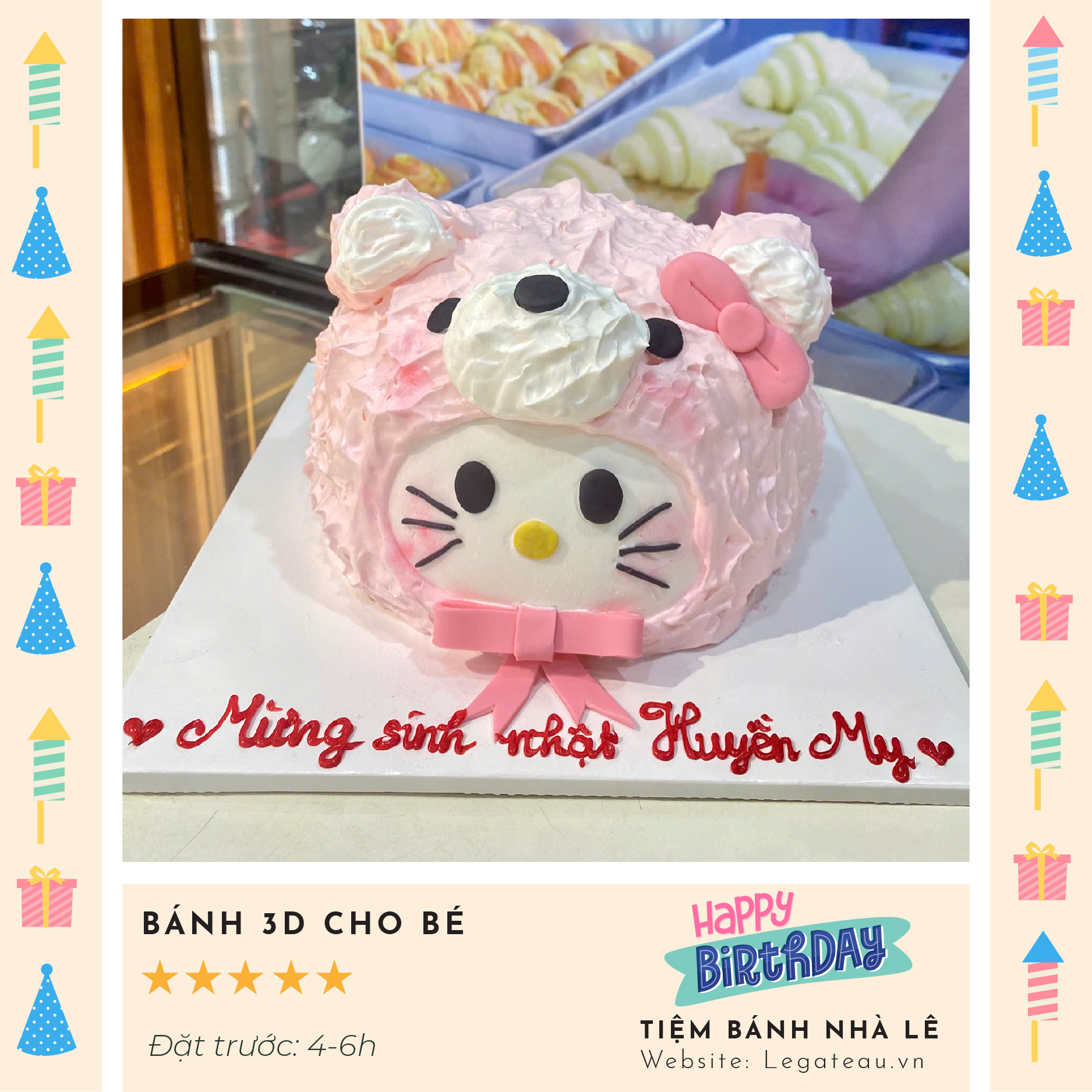 Bánh kem theo yêu cầu