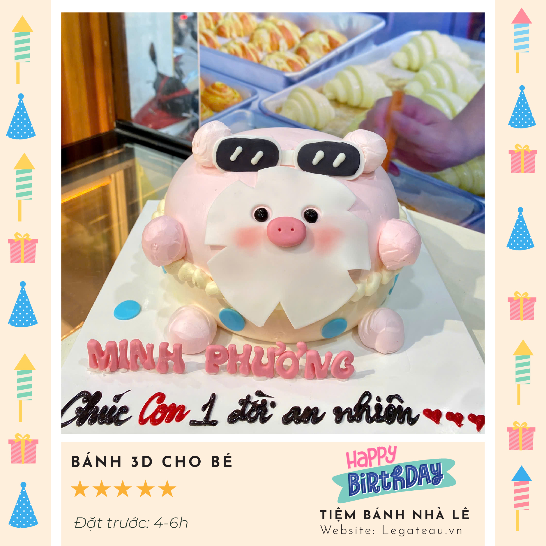 Bánh kem theo yêu cầu