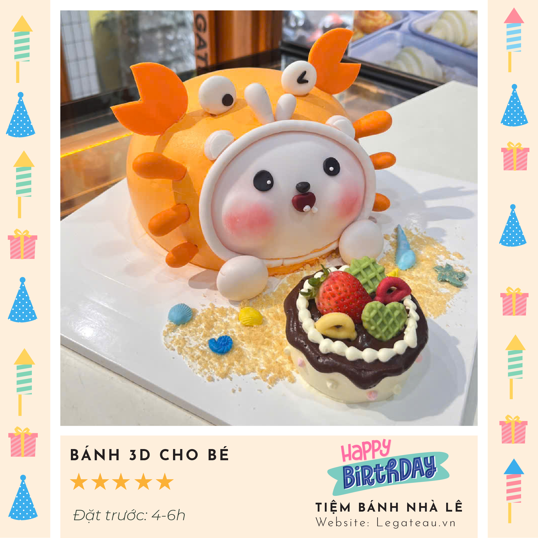 Bánh kem theo yêu cầu