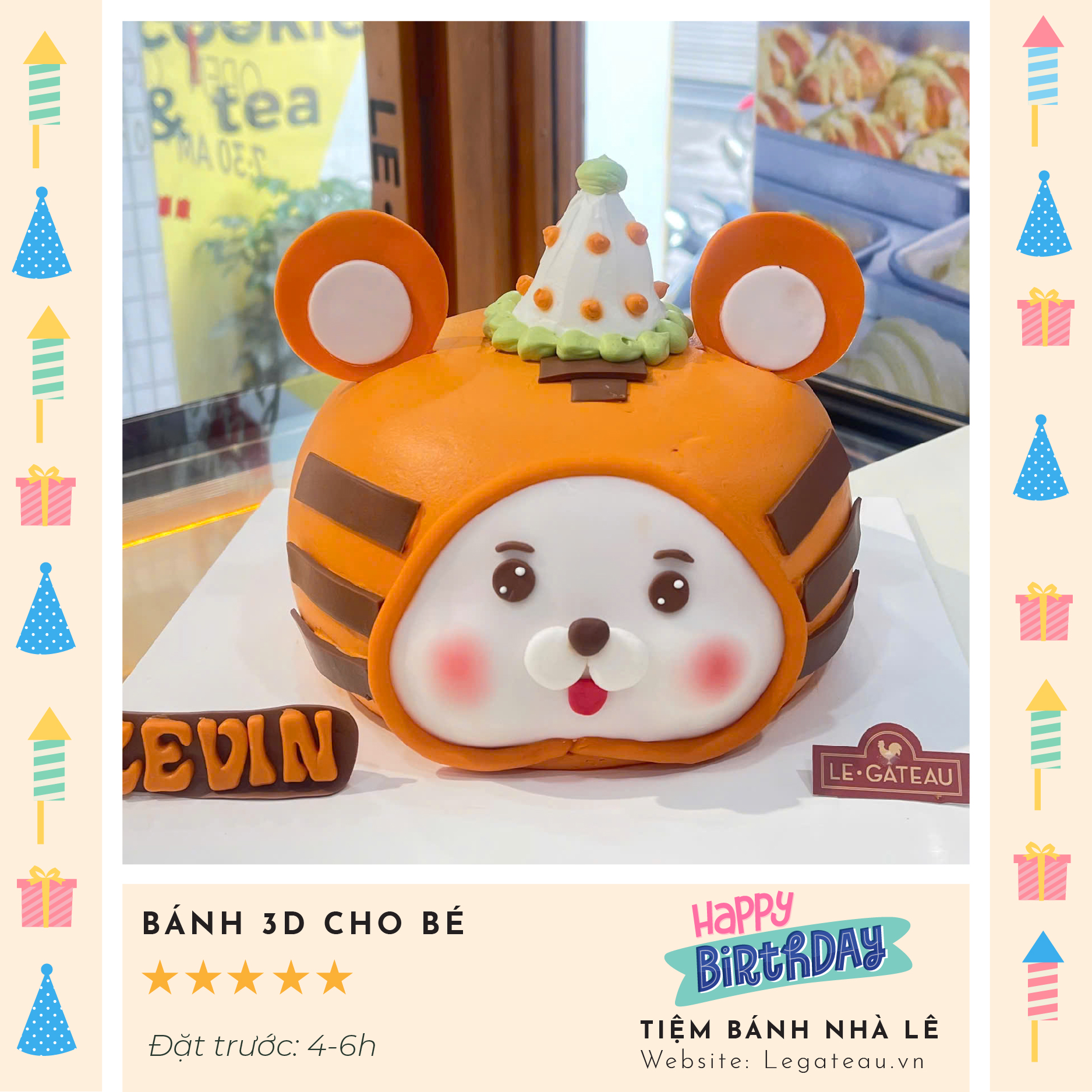 Bánh kem theo yêu cầu