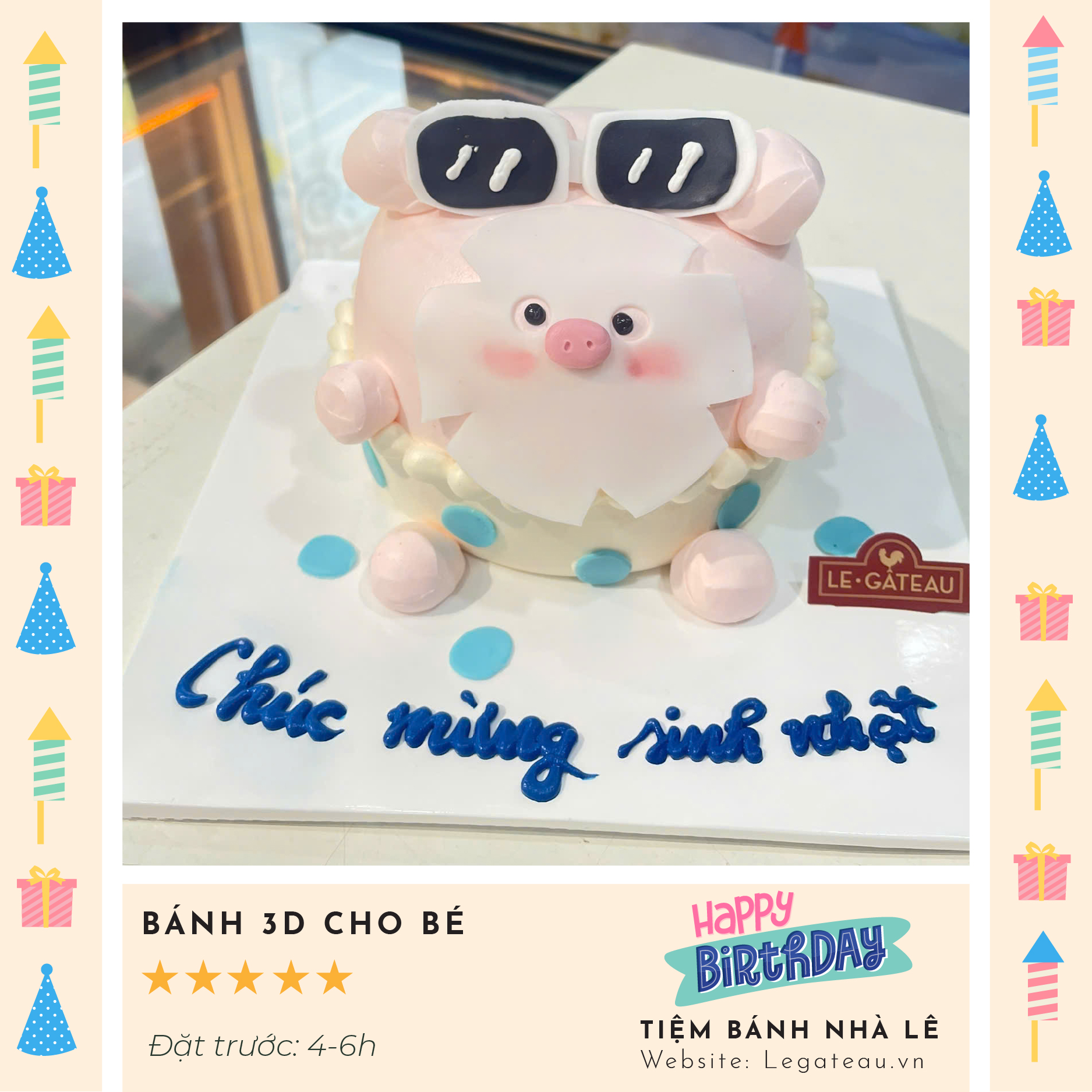 Bánh kem theo yêu cầu