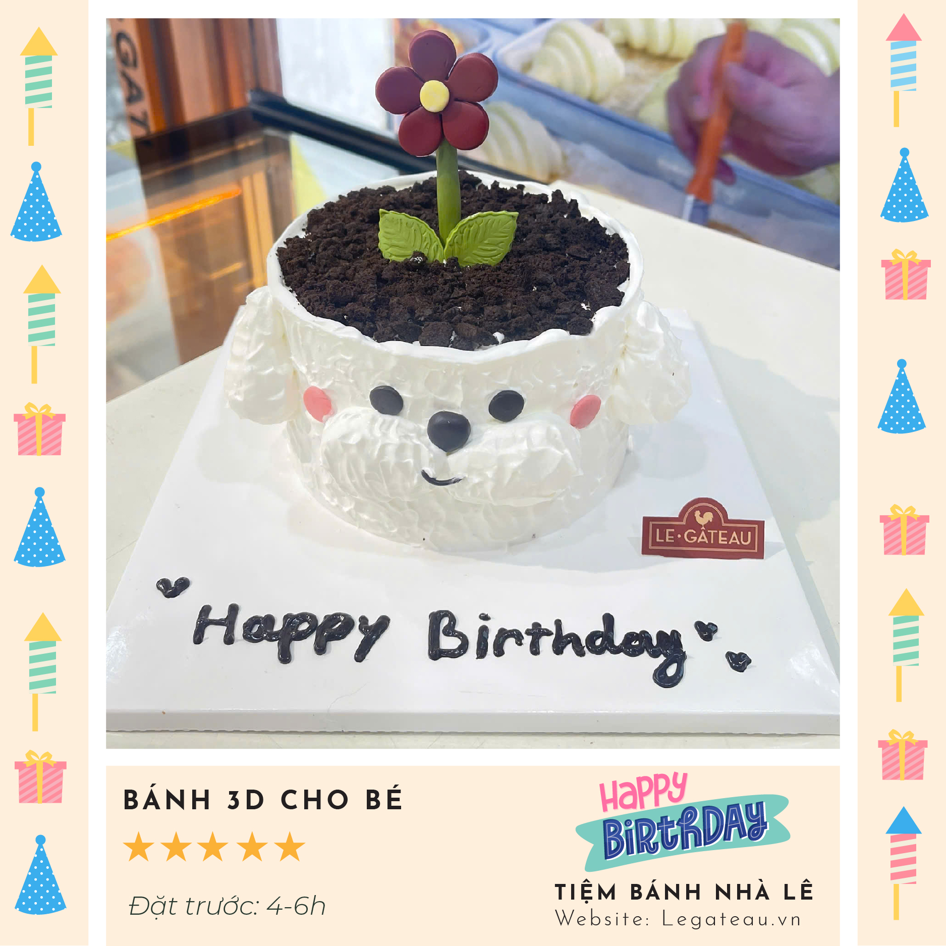 Bánh kem theo yêu cầu