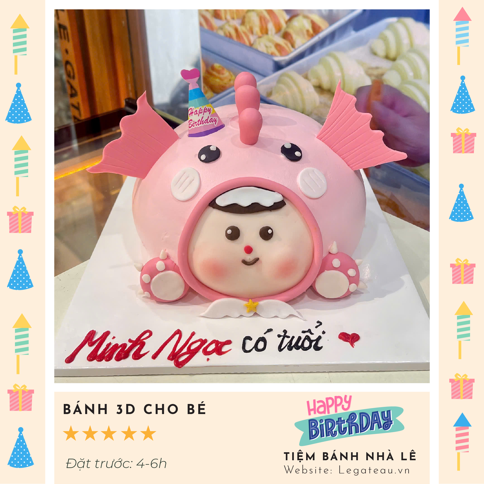 Bánh kem theo yêu cầu