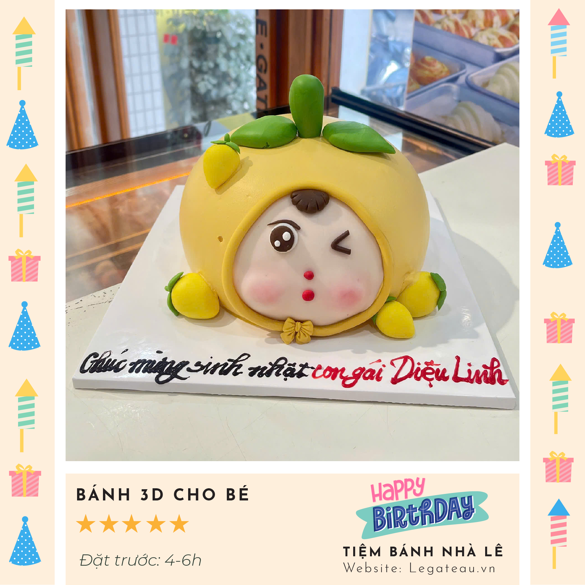 Bánh kem theo yêu cầu