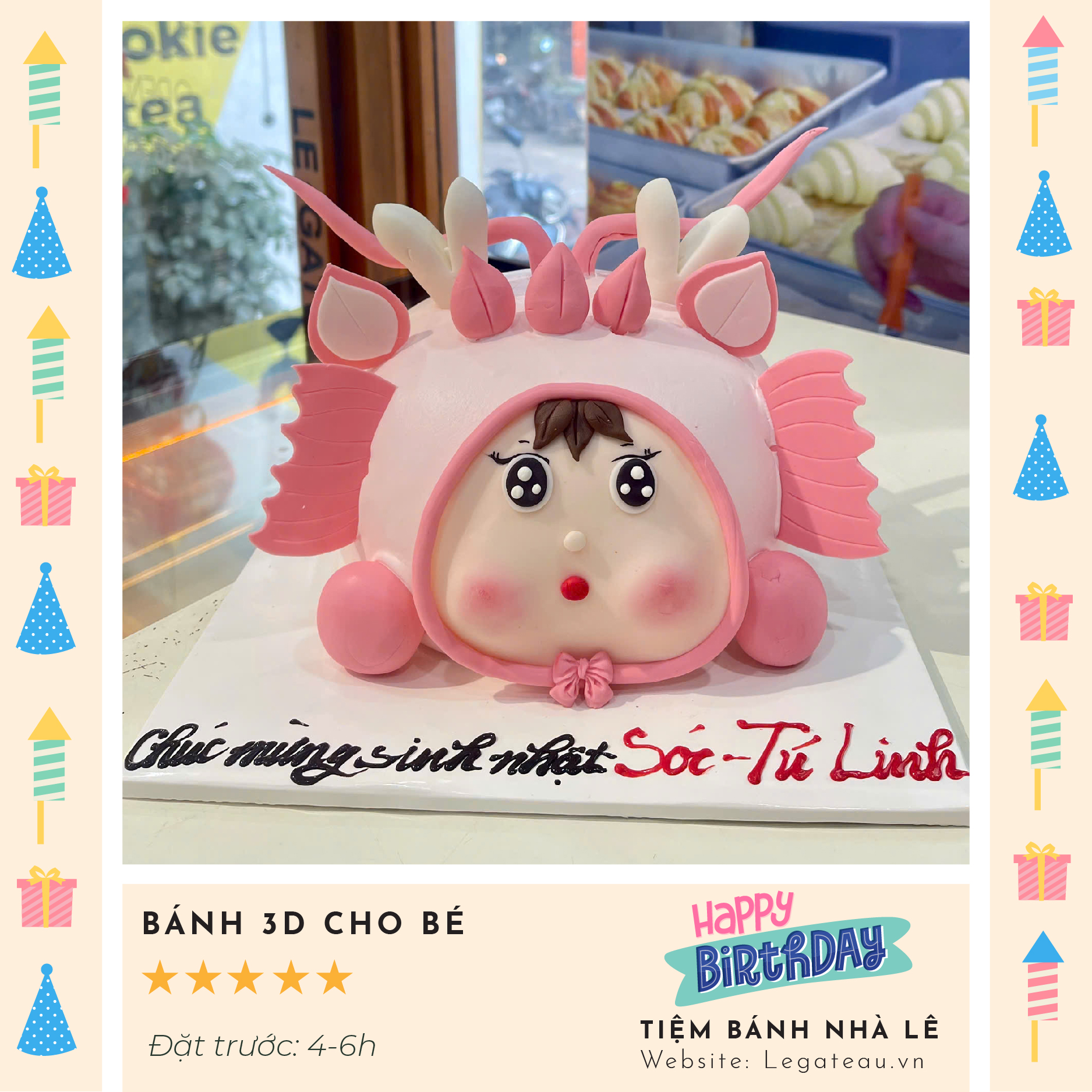 Bánh kem theo yêu cầu