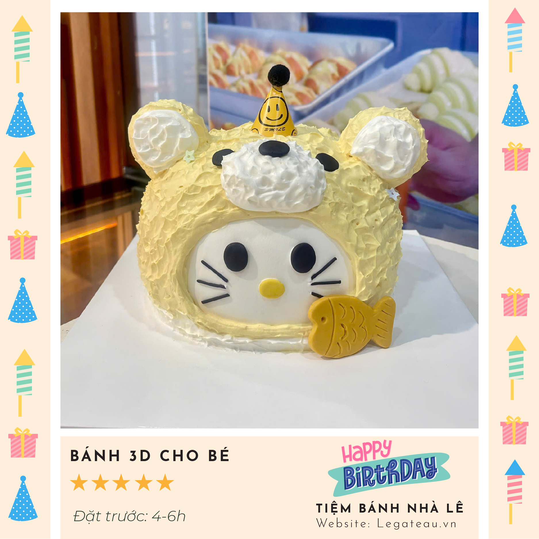 Bánh kem theo yêu cầu