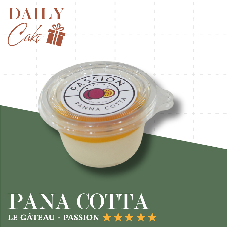Panna cotta chanh leo