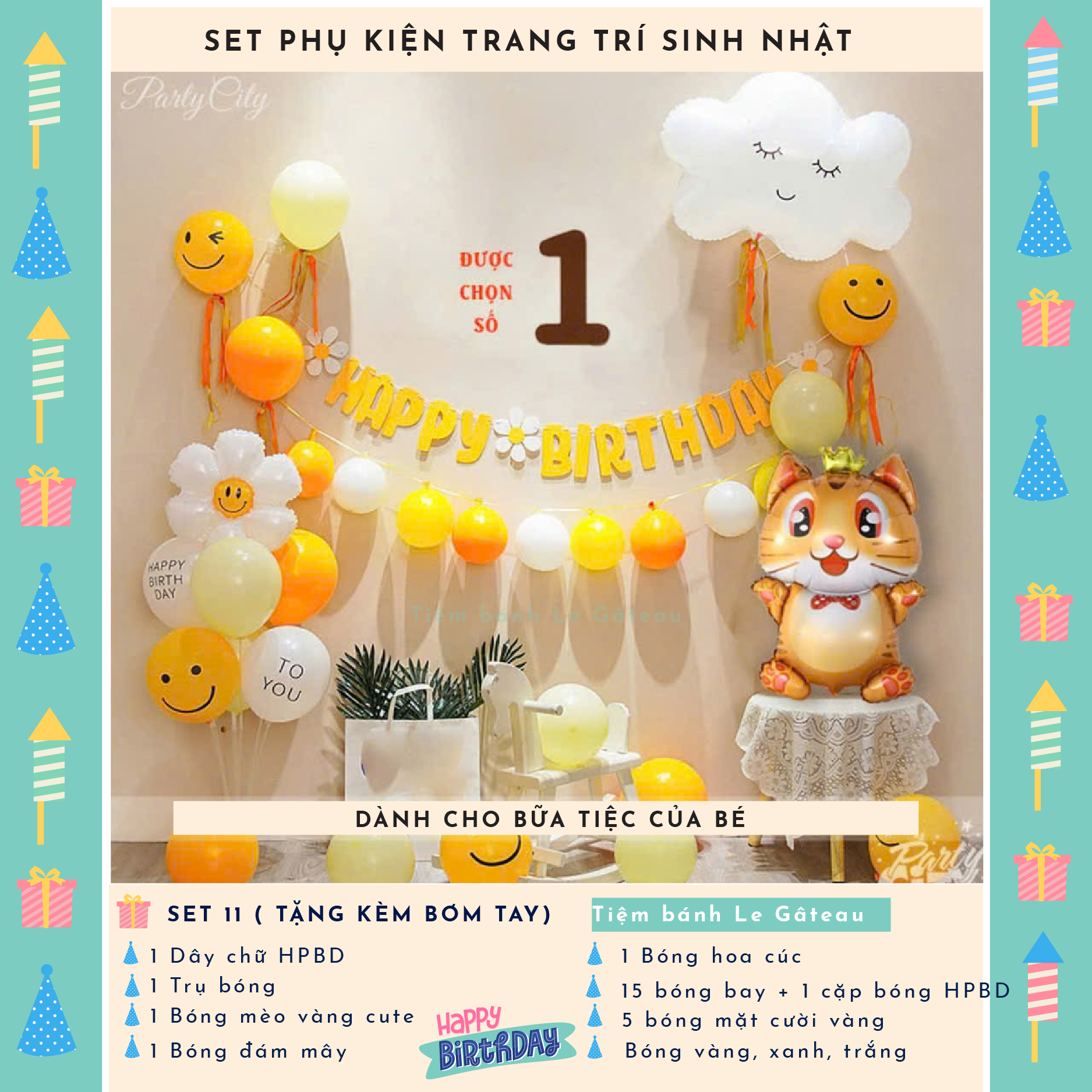 Bộ trang trí sinh nhật (SS011)