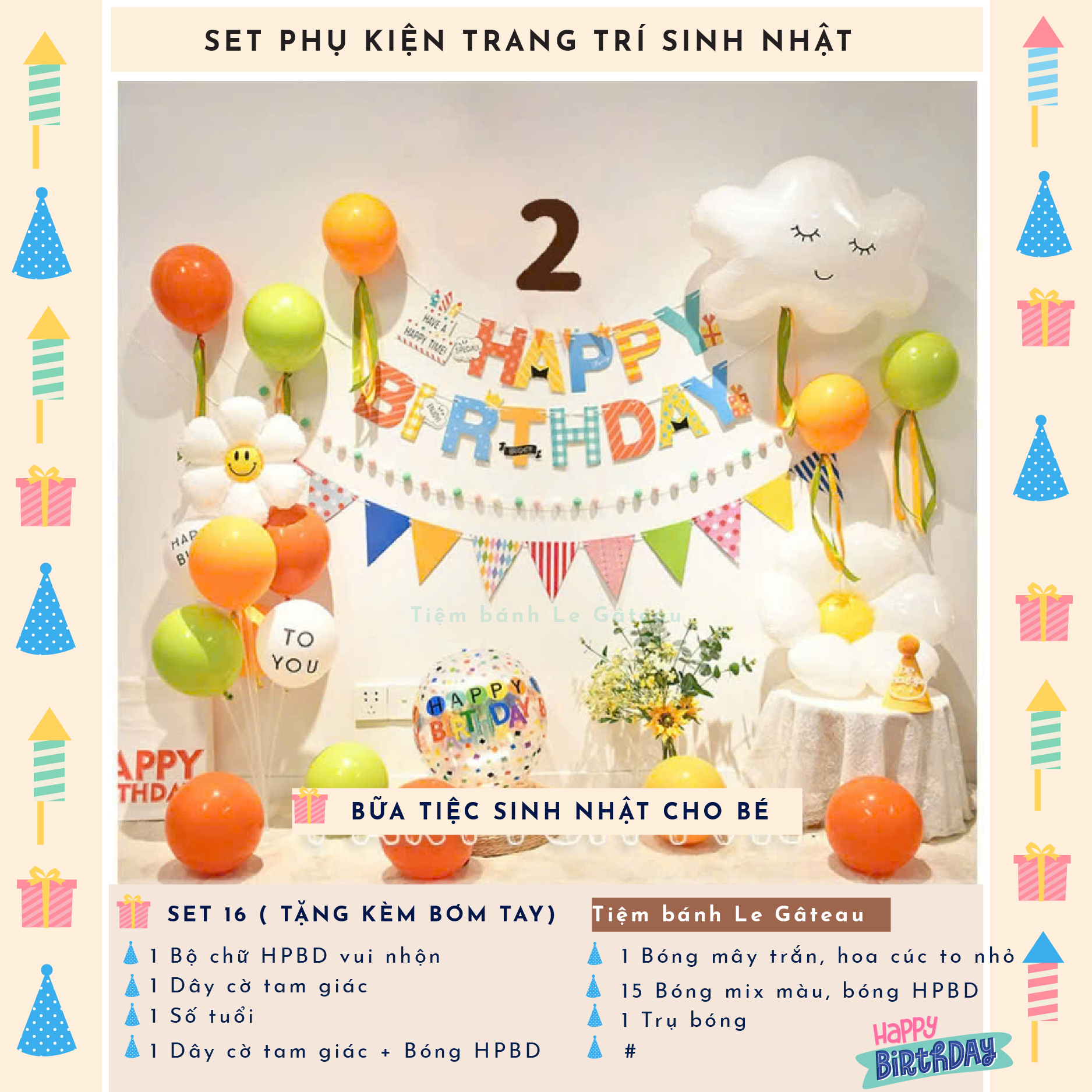 Bộ trang trí sinh nhật (SS017)
