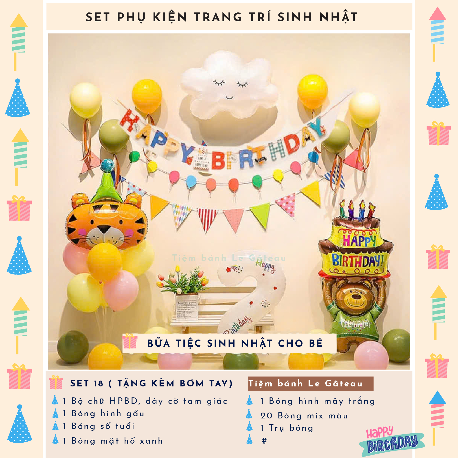 Bộ trang trí sinh nhật (SS018)