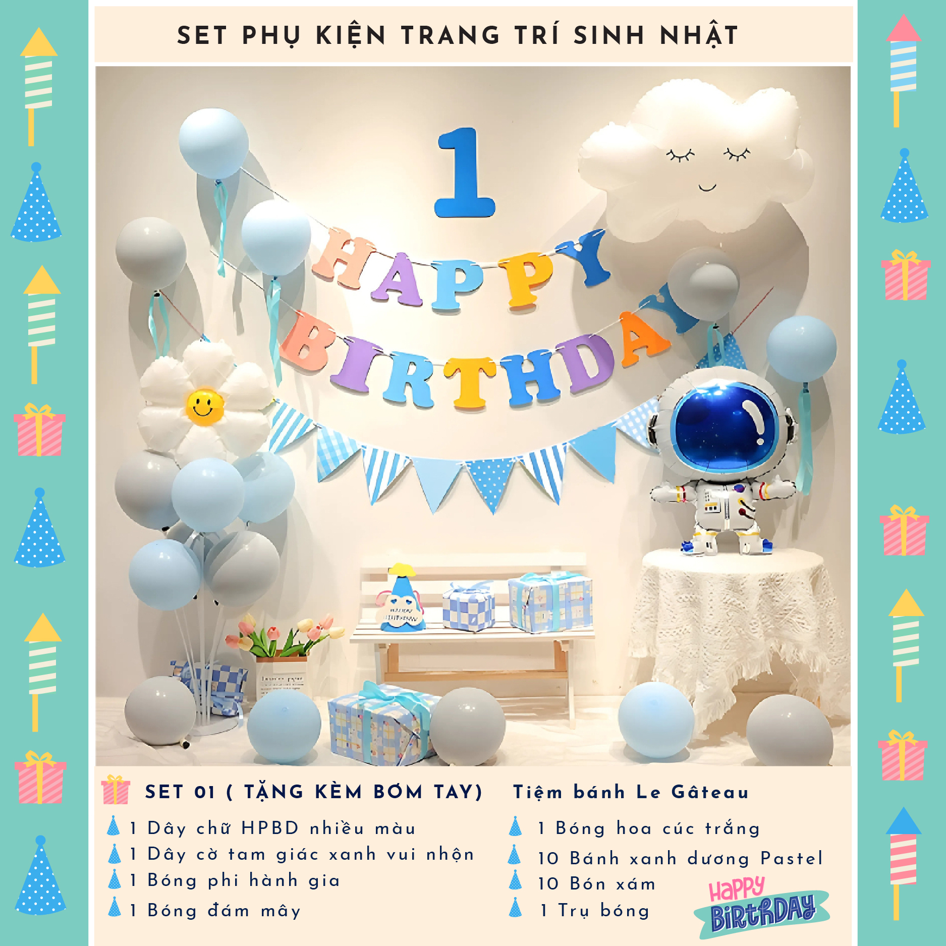 Bộ trang trí sinh nhật (SS01)