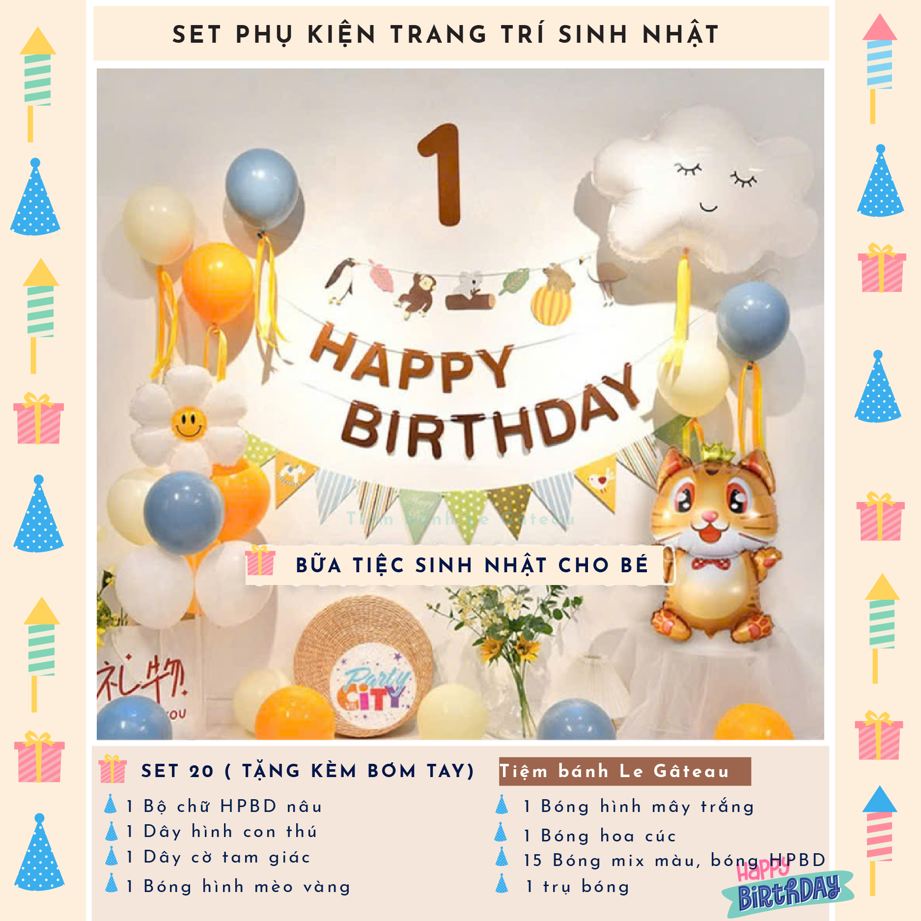 Bộ trang trí sinh nhật (SS020)