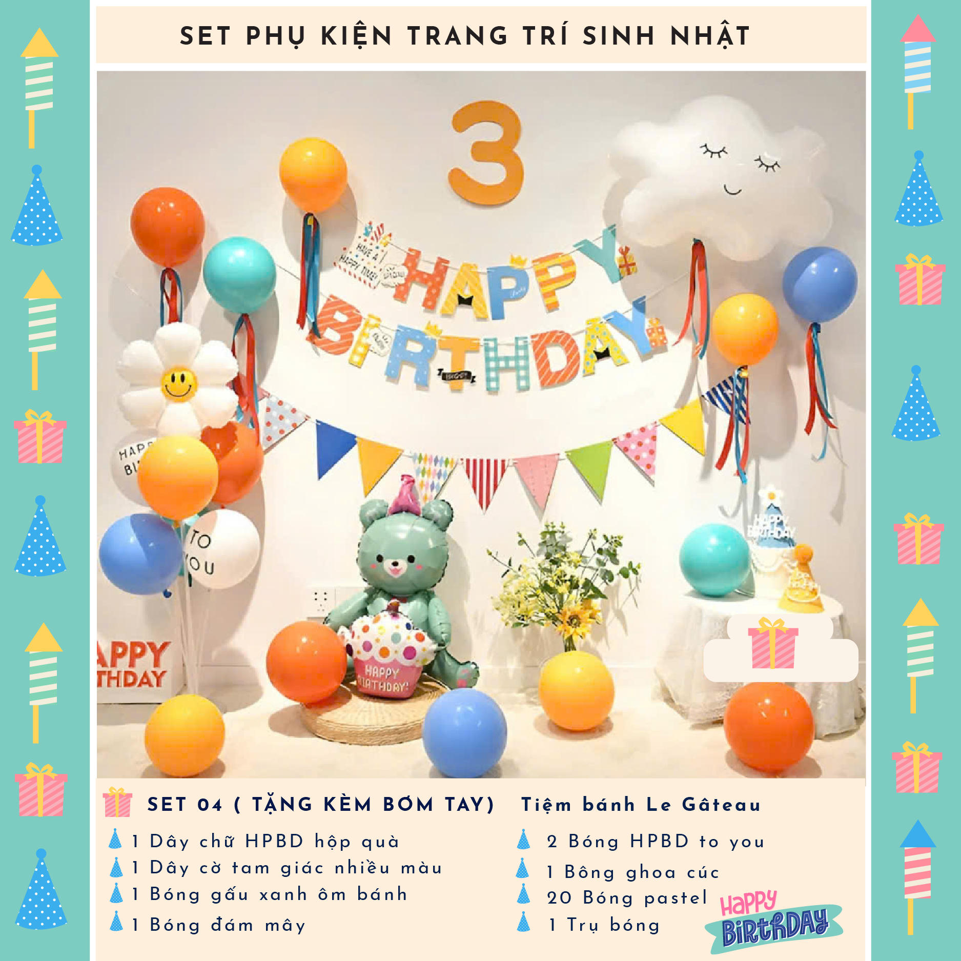 Bộ trang trí sinh nhật (SS04)