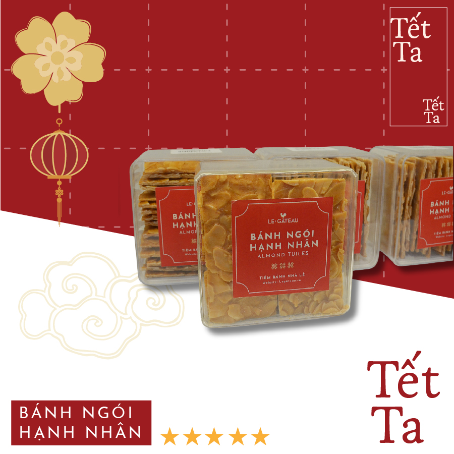 Bánh Ngói hạnh nhân tết