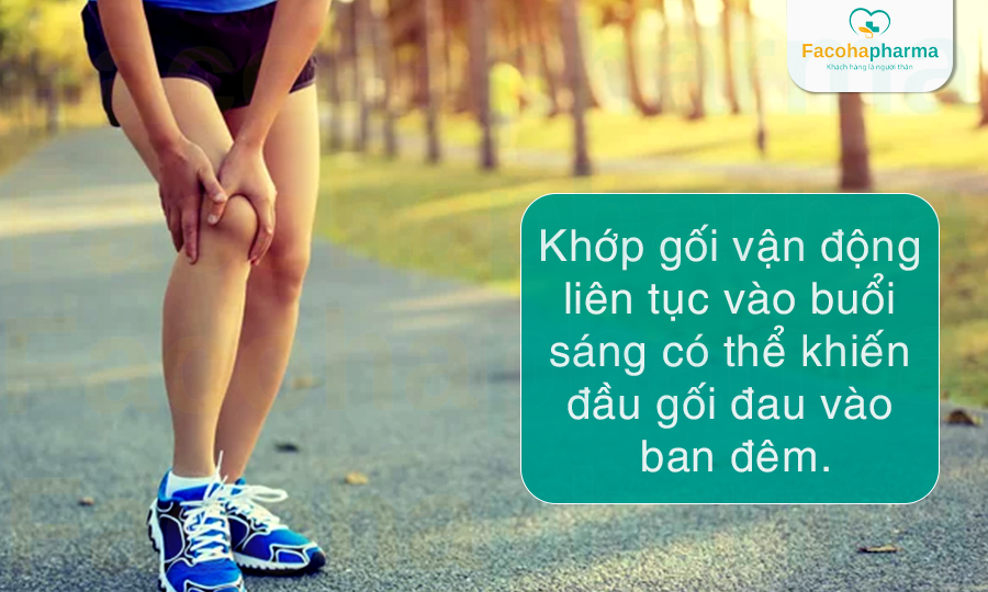 Đau khớp gối do vận động liên tục