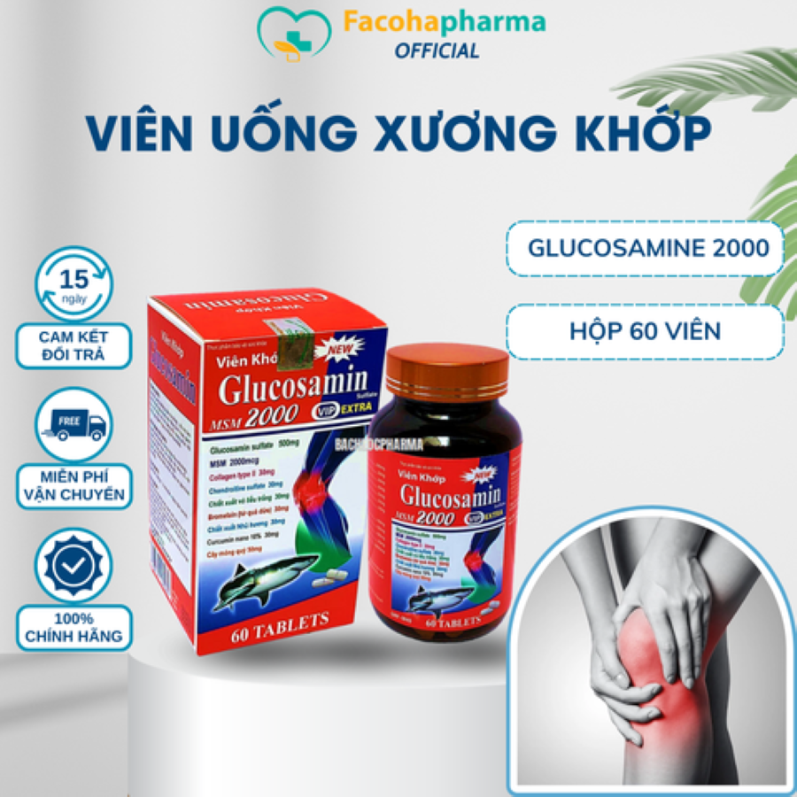 Viên uống xương khớp Glucosamine 2000