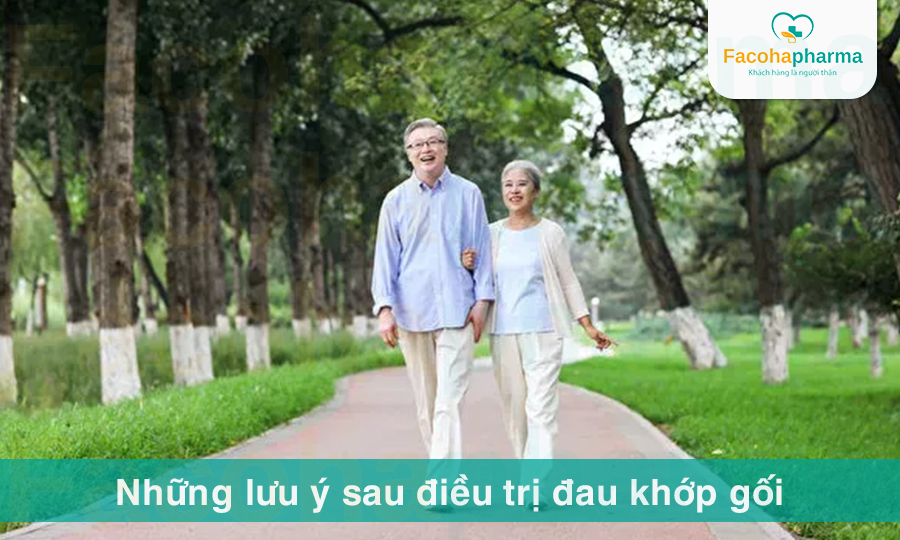 Một số lưu ý sau khi điều trị đau đầu gối