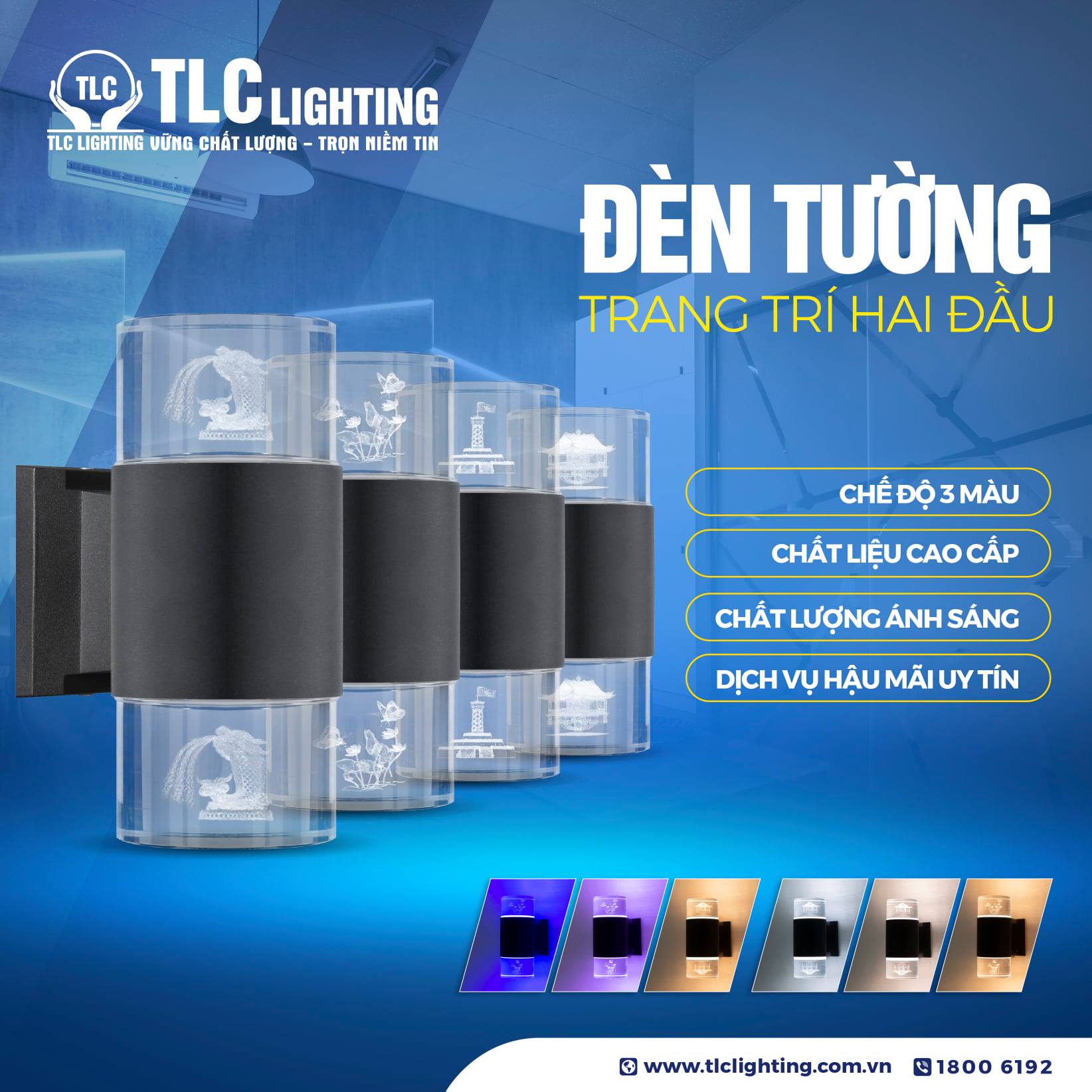 ĐÈN TƯỜNG TRANG TRÍ 2 ĐẦU HOẠ TIẾT TRUYỀN THỐNG