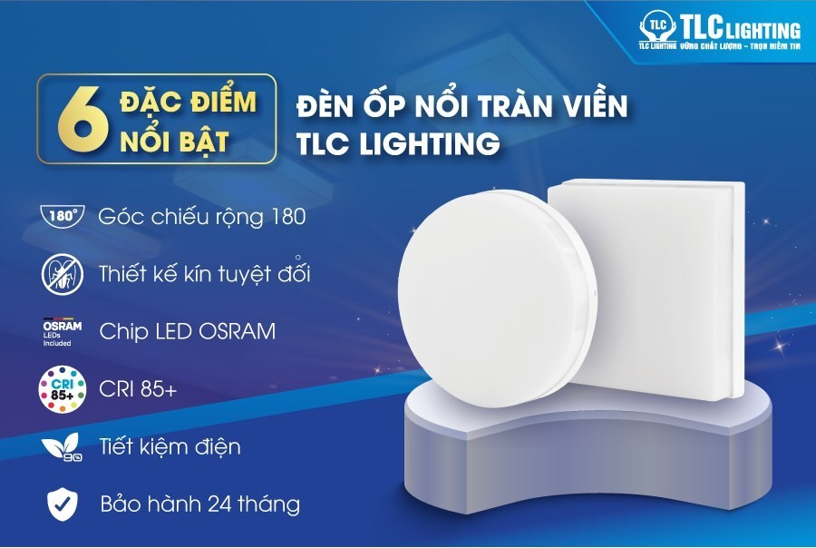 ĐÈN LED ỐP NỔI TRÀN VIỀN