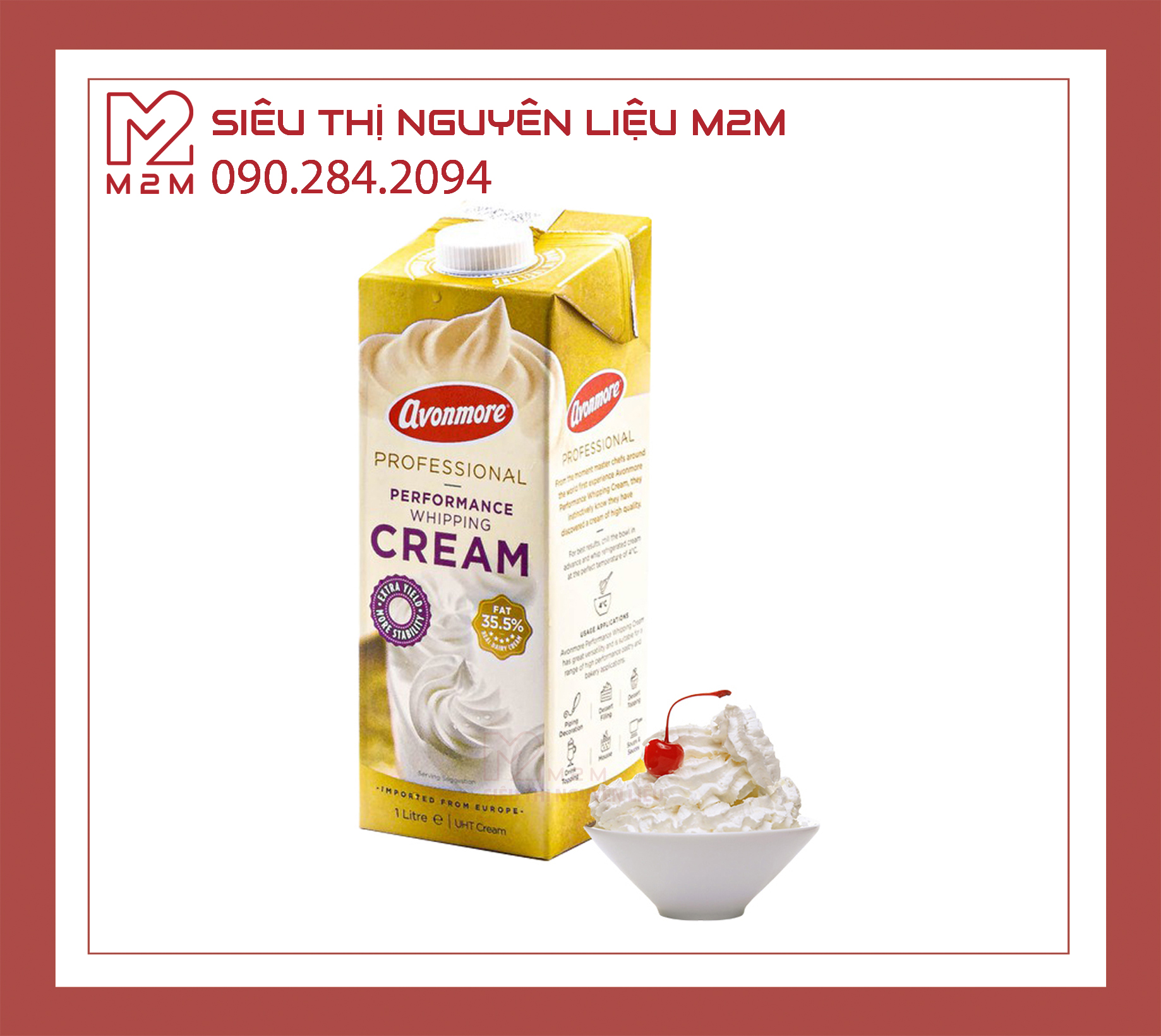 Whipping Cream AVONMORE 1L