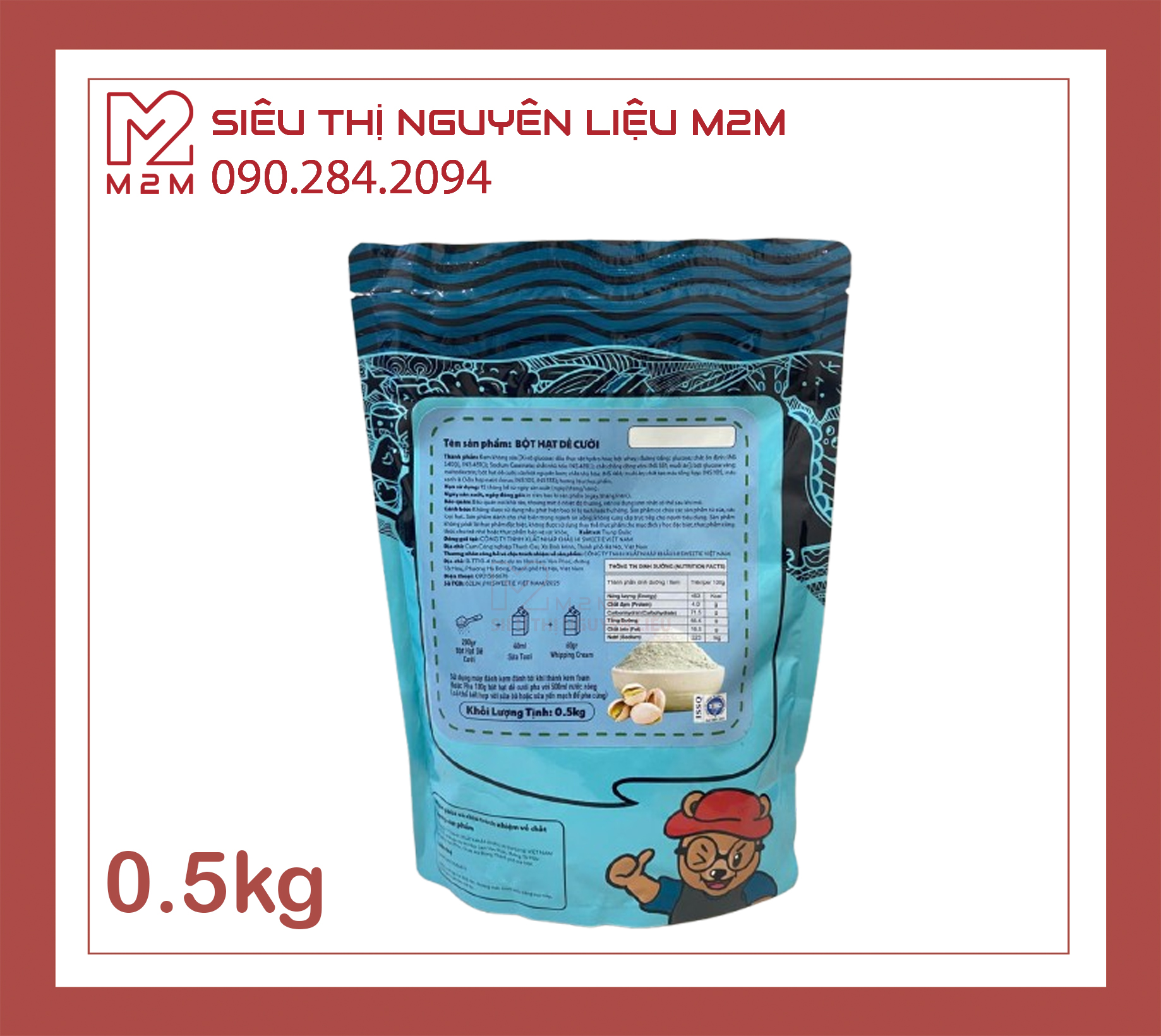 Bột Hạt Dẻ Cười LerMao gói 500gr