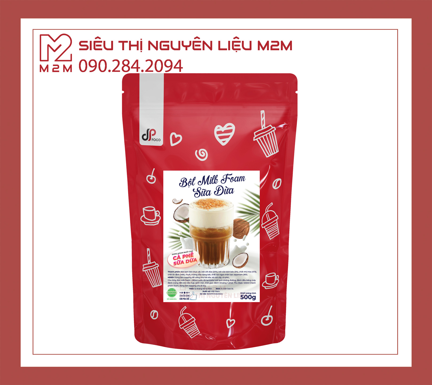 Bột Milkfoam Sữa Dừa DP Food 500g