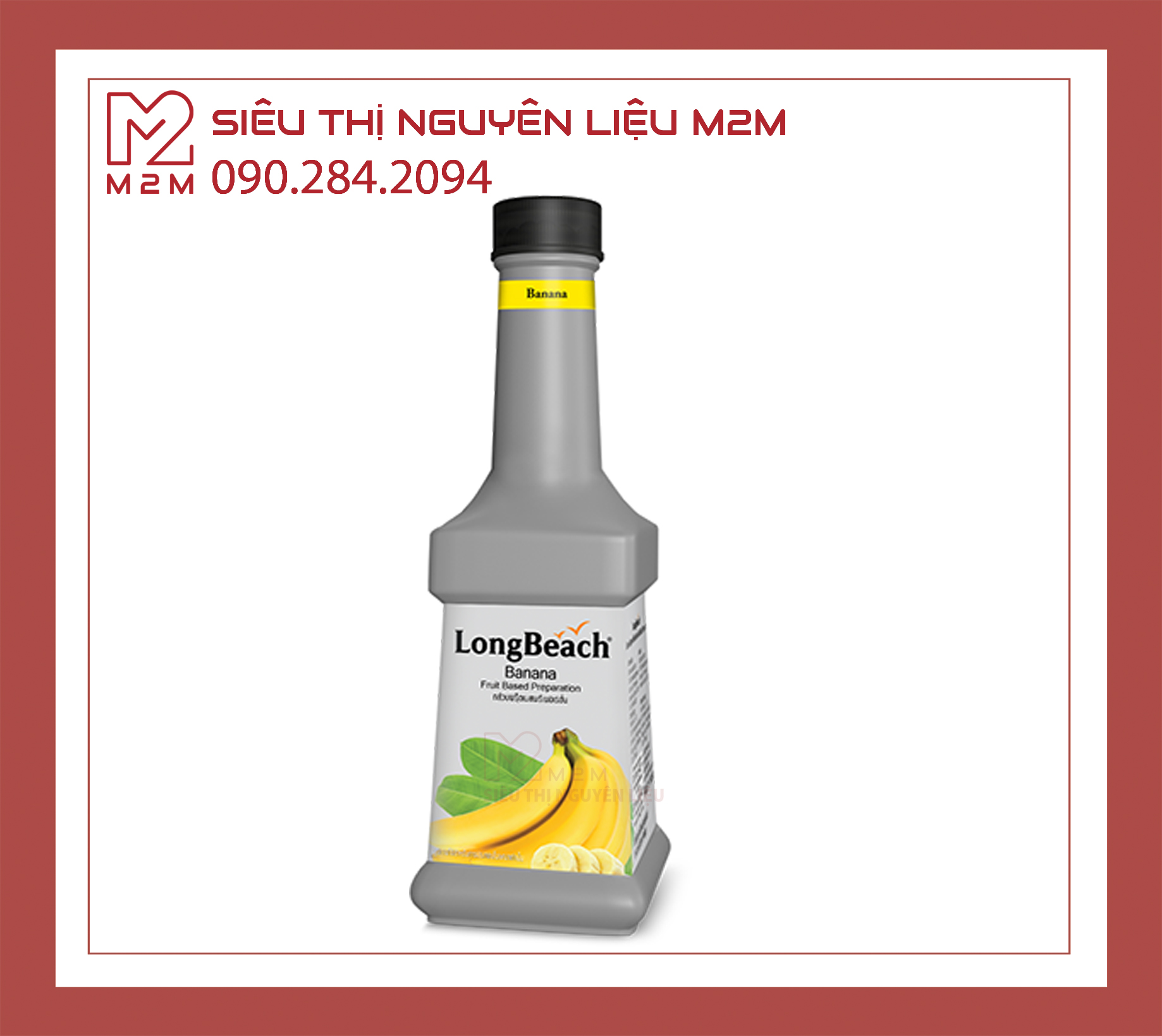 Mứt Chuối LongBeach Banana Puree 900m