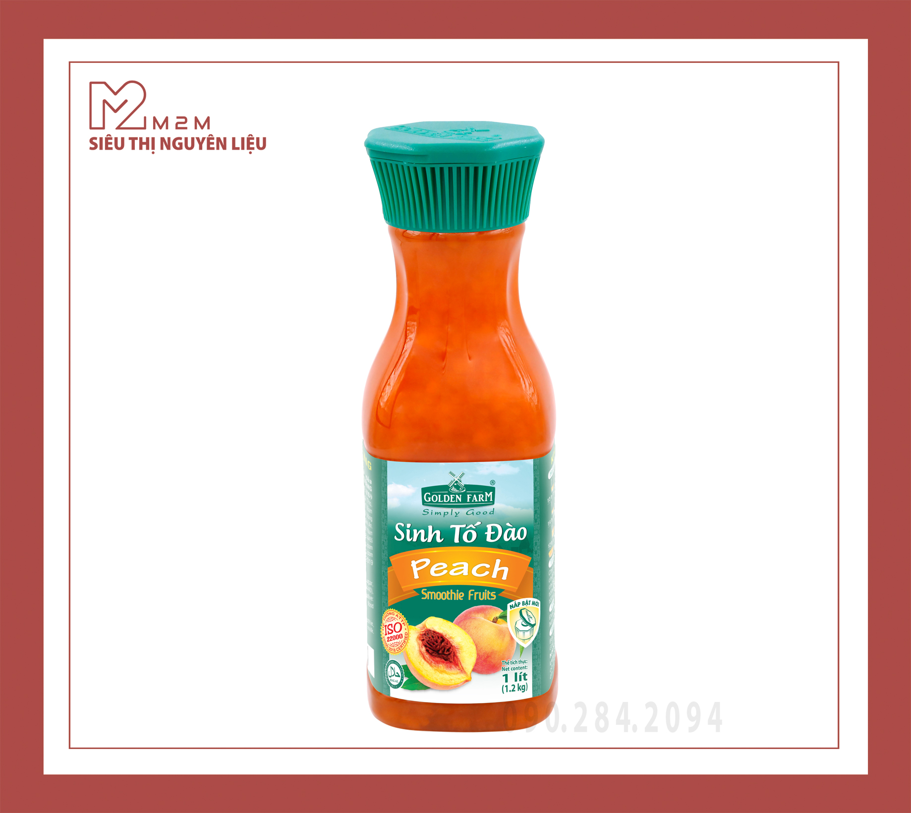 Sinh Tố Đào Golden Farm 1L