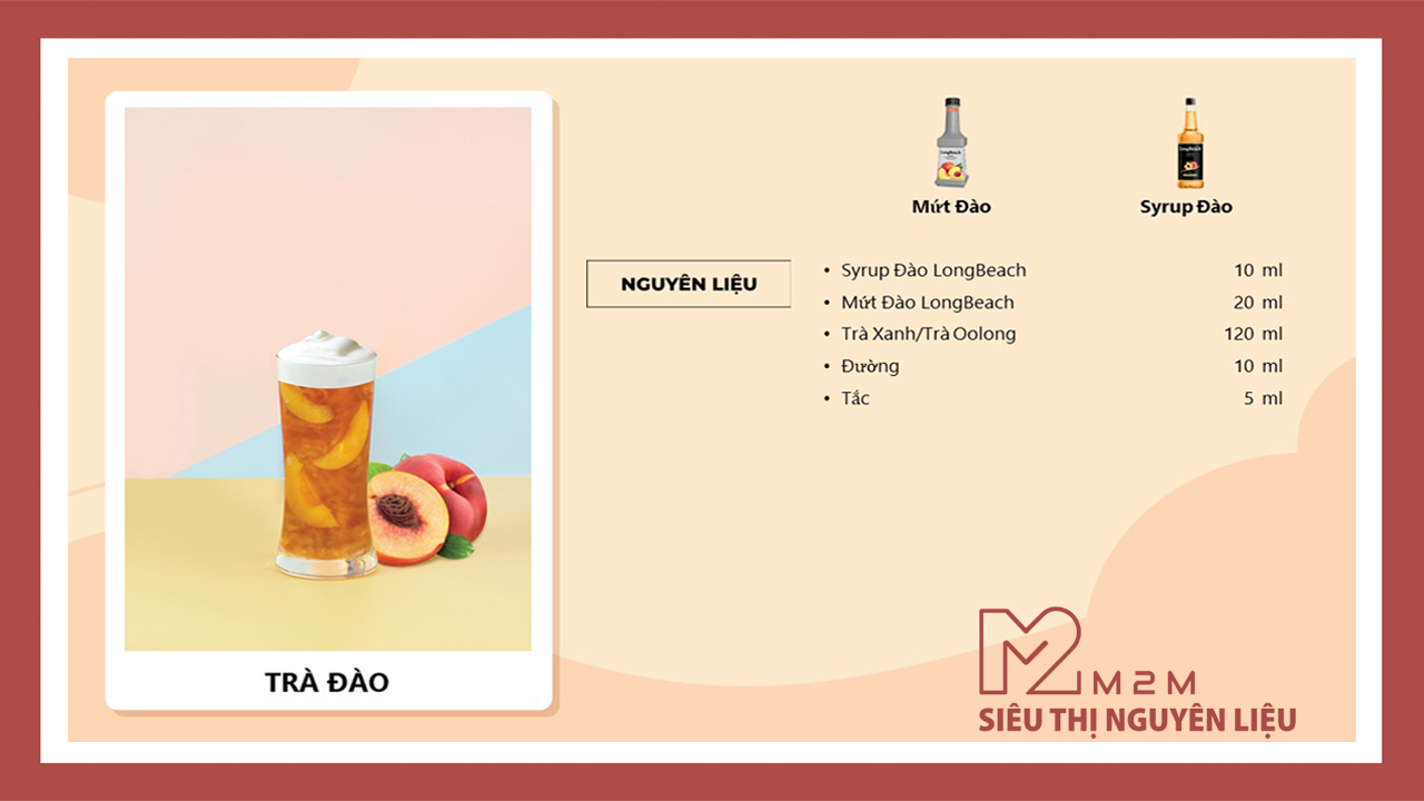Syrup Đào LongBeach Peach 740ml