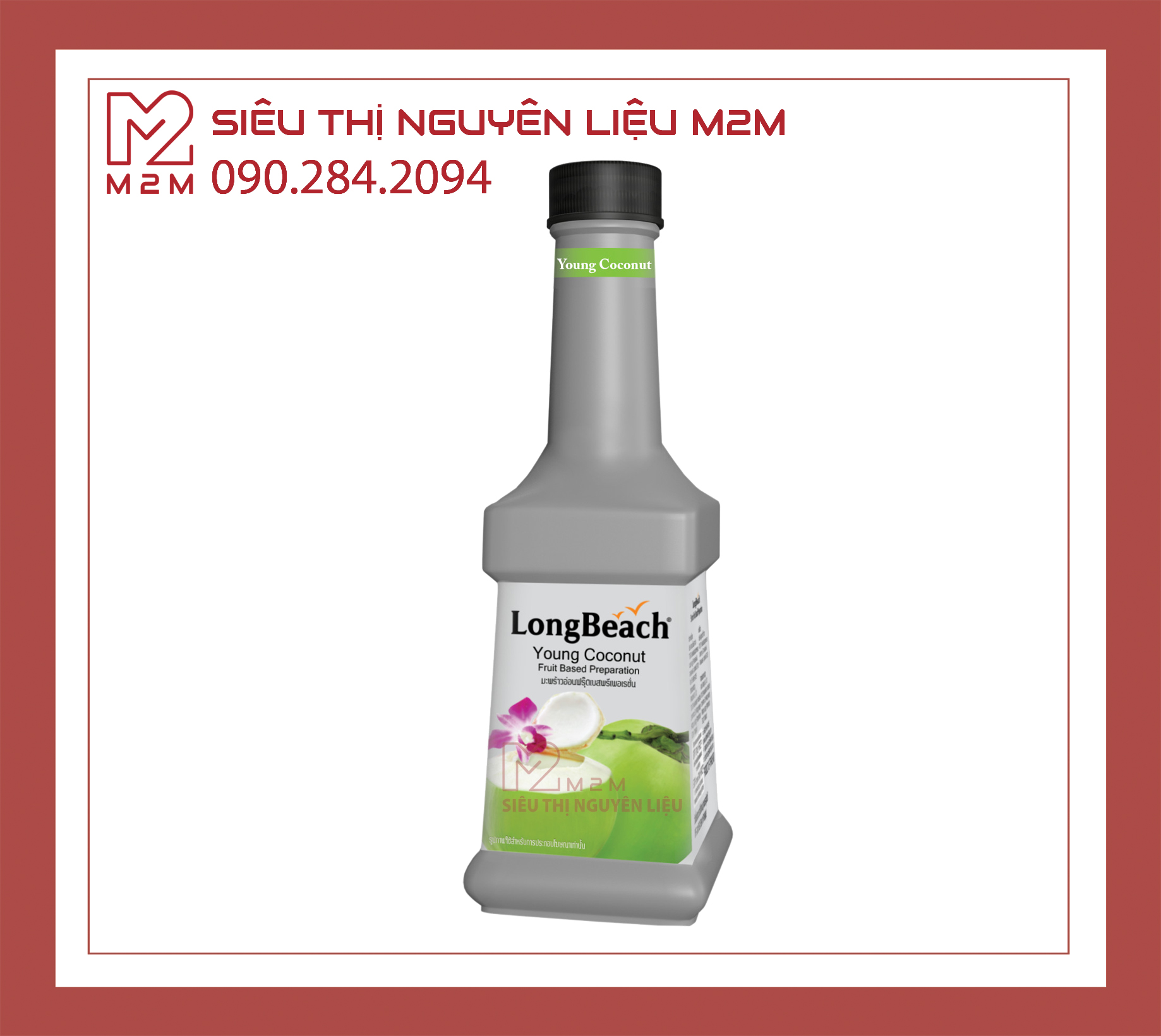 Mứt Dừa Non LongBeach Young Coconut 900ml