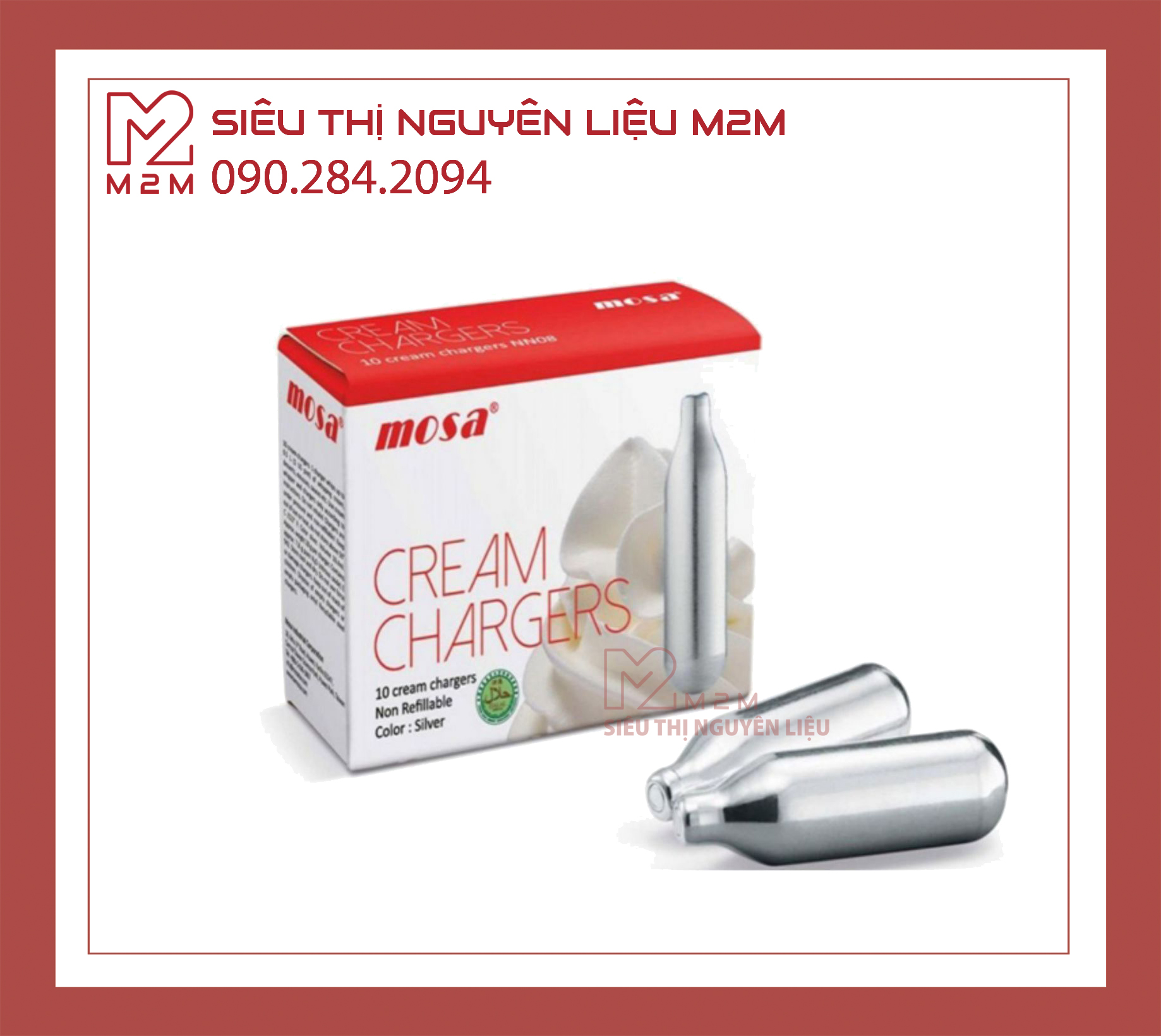 Dụng Cụ - Viên Gas Làm Kem Mosa