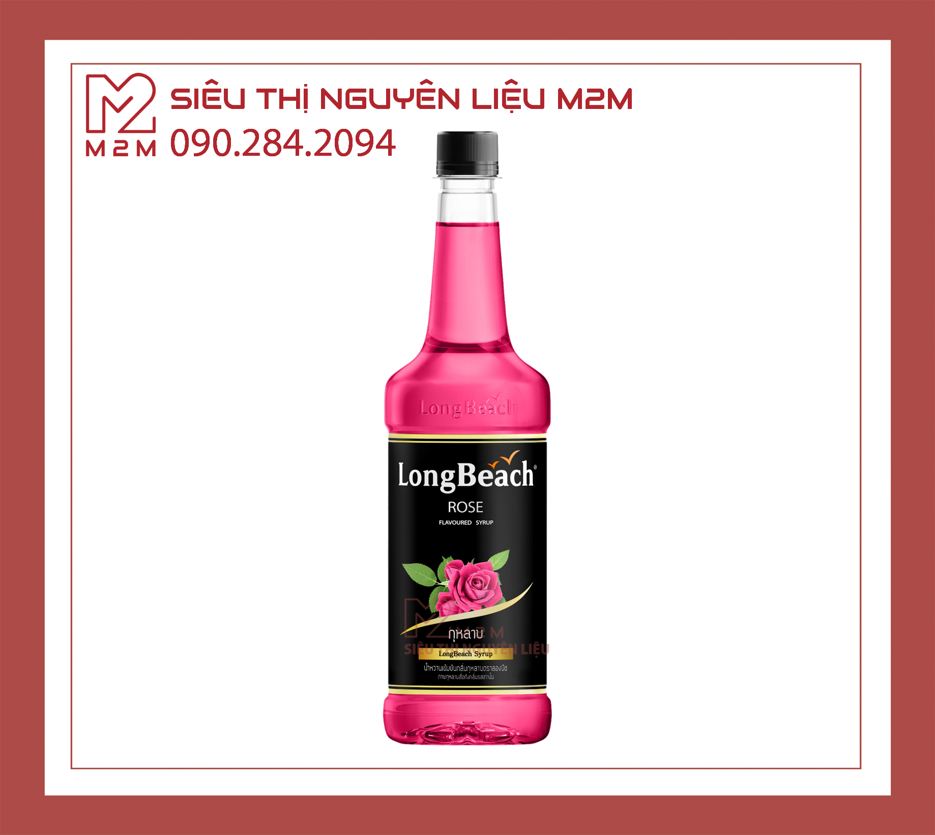 Siro Hoa hồng LongBeach Rose 740ml