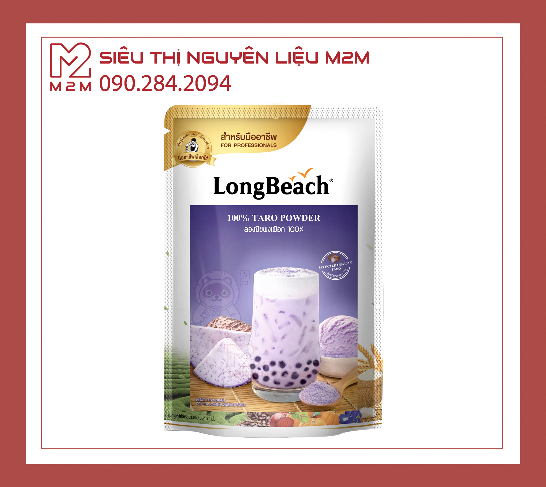 Bột Khoai Môn Nguyên Chất 100% Longbeach 200gr