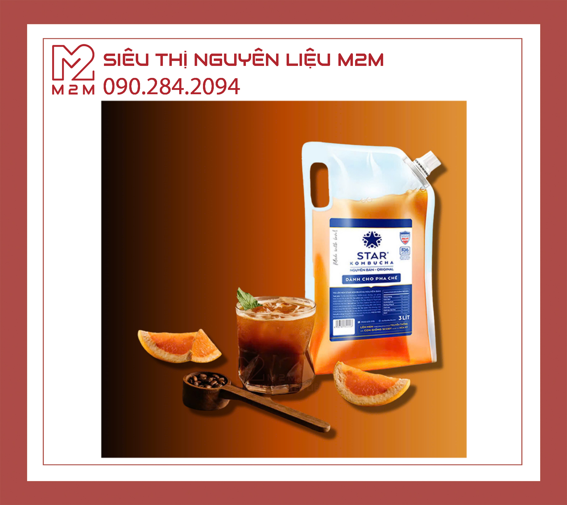 STAR KOBUMCHA Nguyên Bản túi nhỏ 1,5L