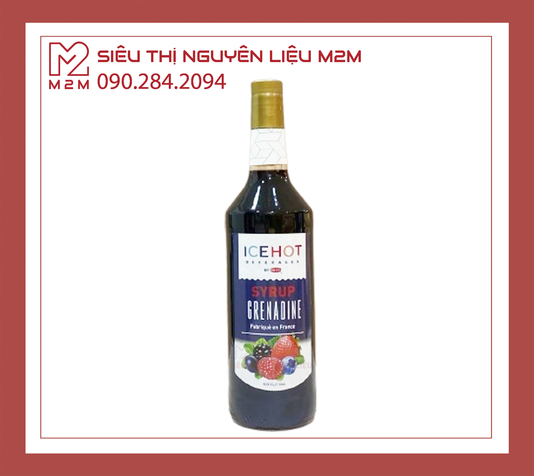 Siro Lựu Ice Hot Grenadine Syrup 1L