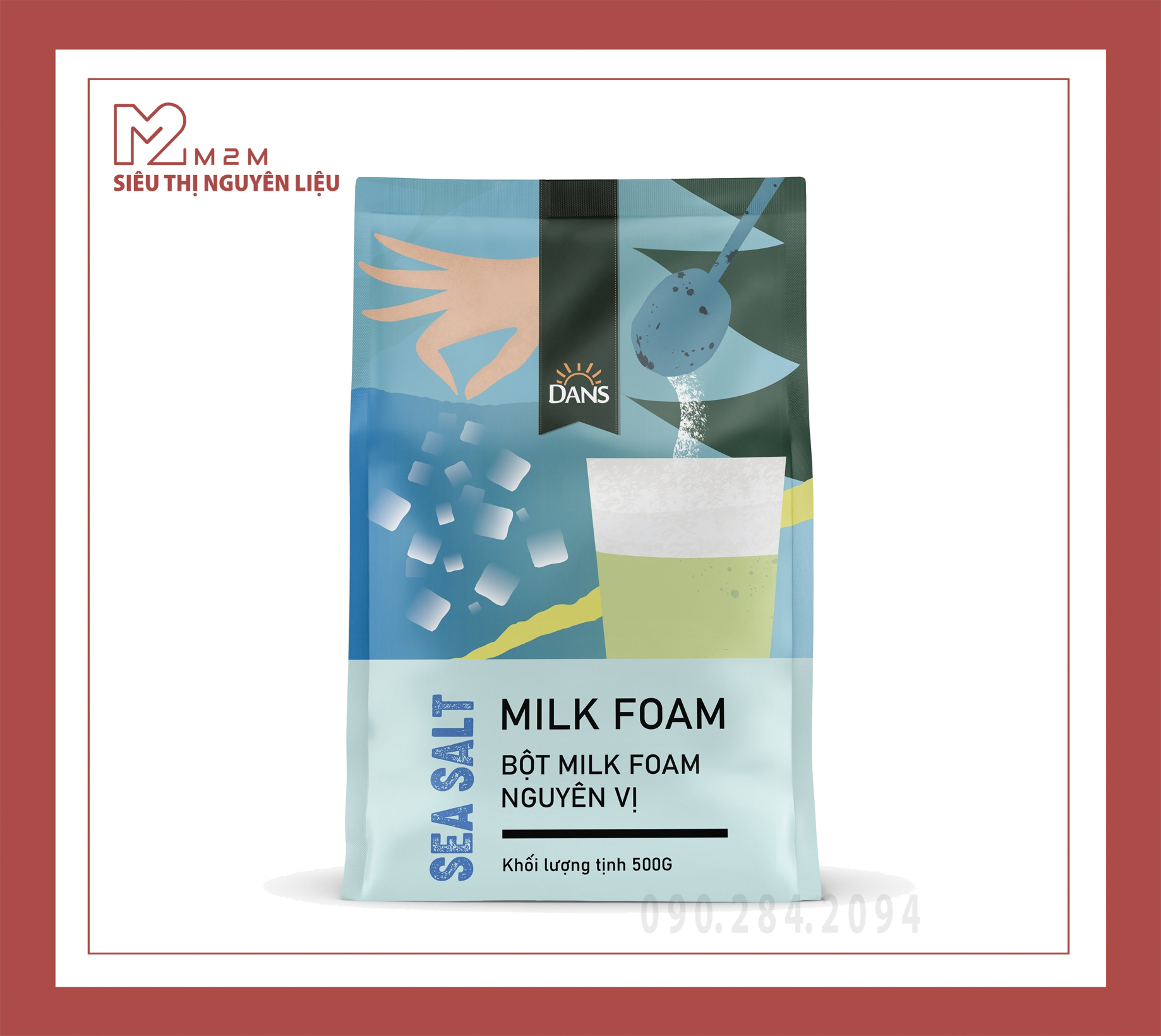 Bột Milk Foam vị muối biển DANS 500gr