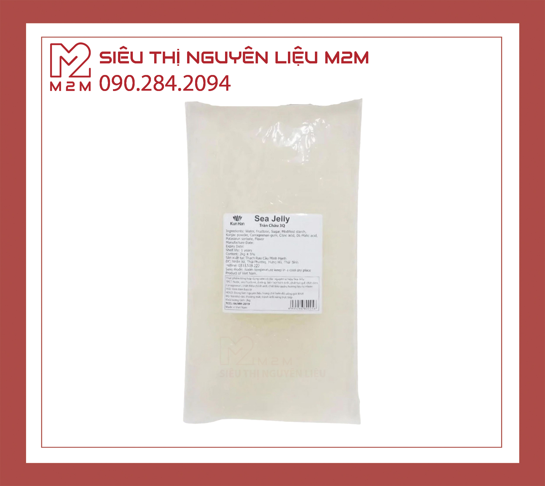 Trân châu 3Q Sea Jelly - trắng 2kg