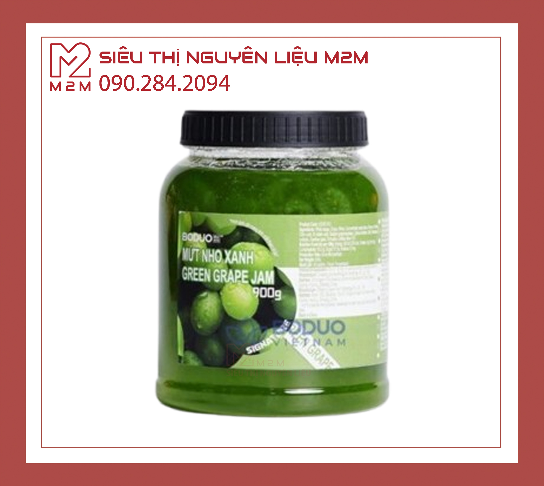 Mứt Nho Xanh Boduo Signature 900gr