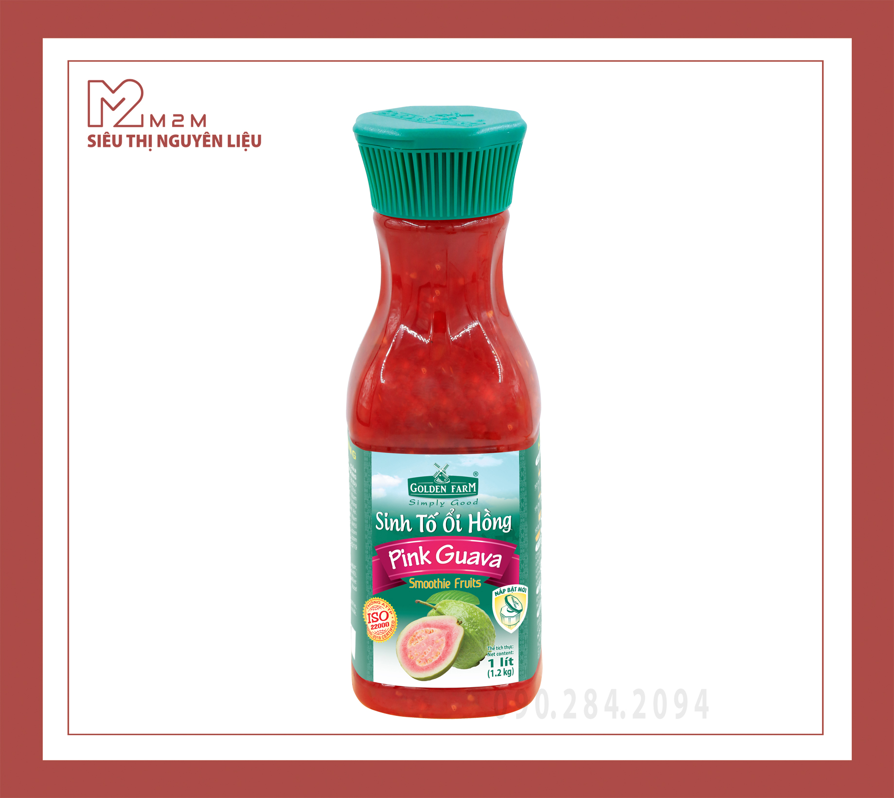 Sinh Tố Ổi Hồng Golden Farm 1L