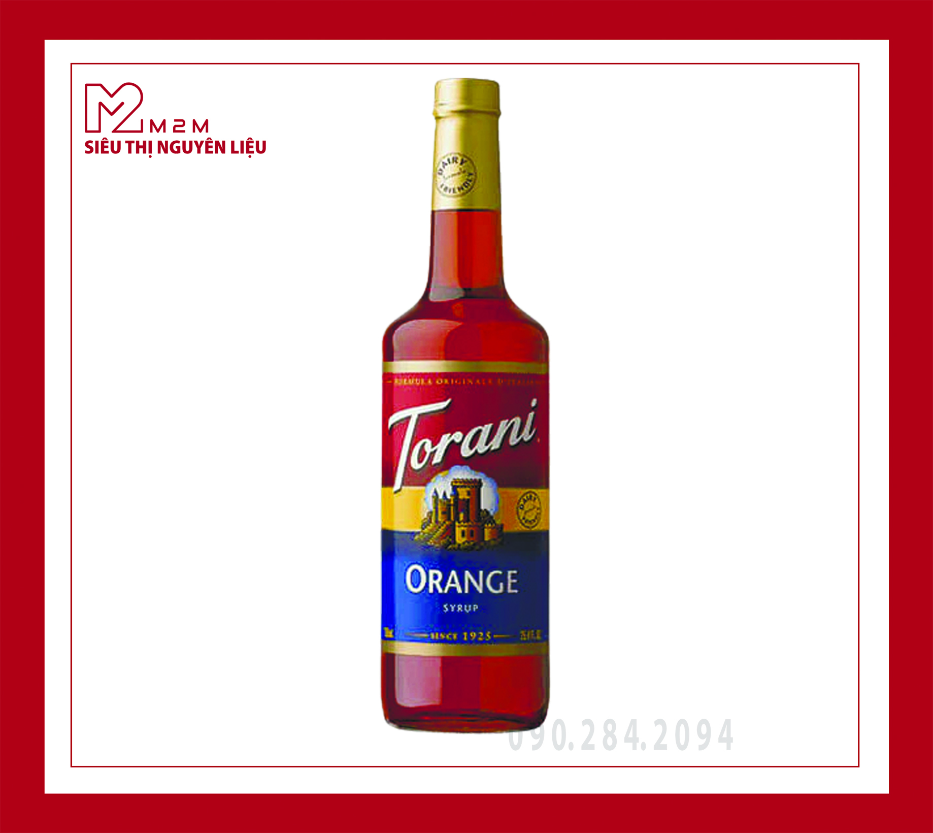 Syrup cam vàng Torani Orange 750ml
