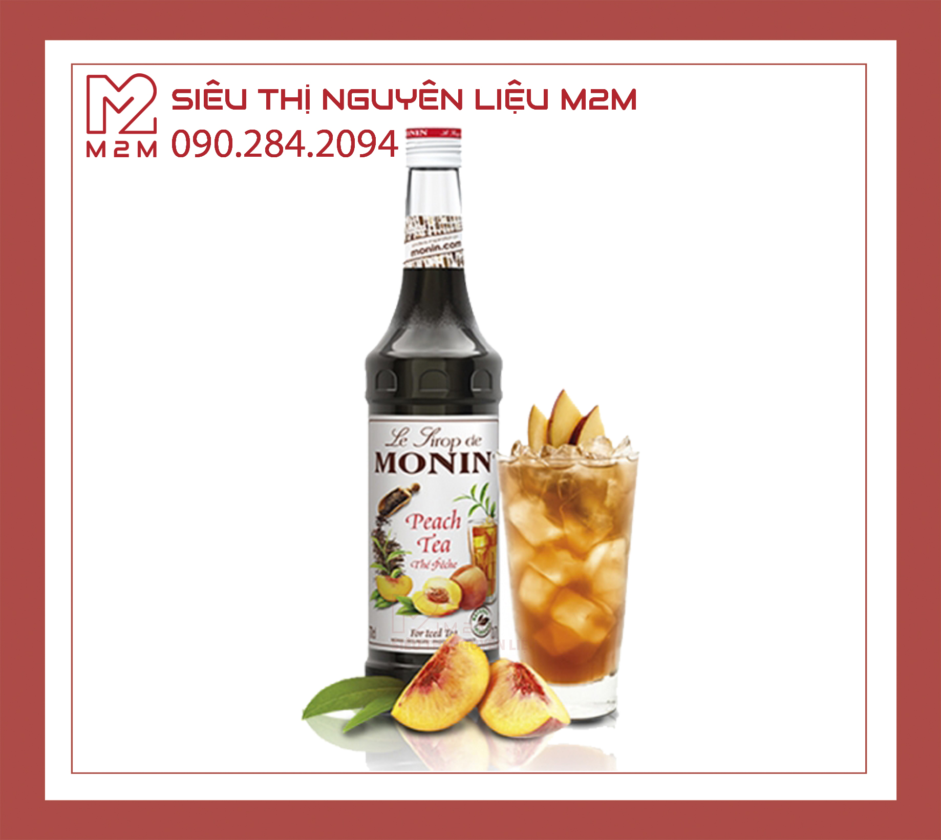 Syrup Trà Đào Monin Peach Tea 700ml