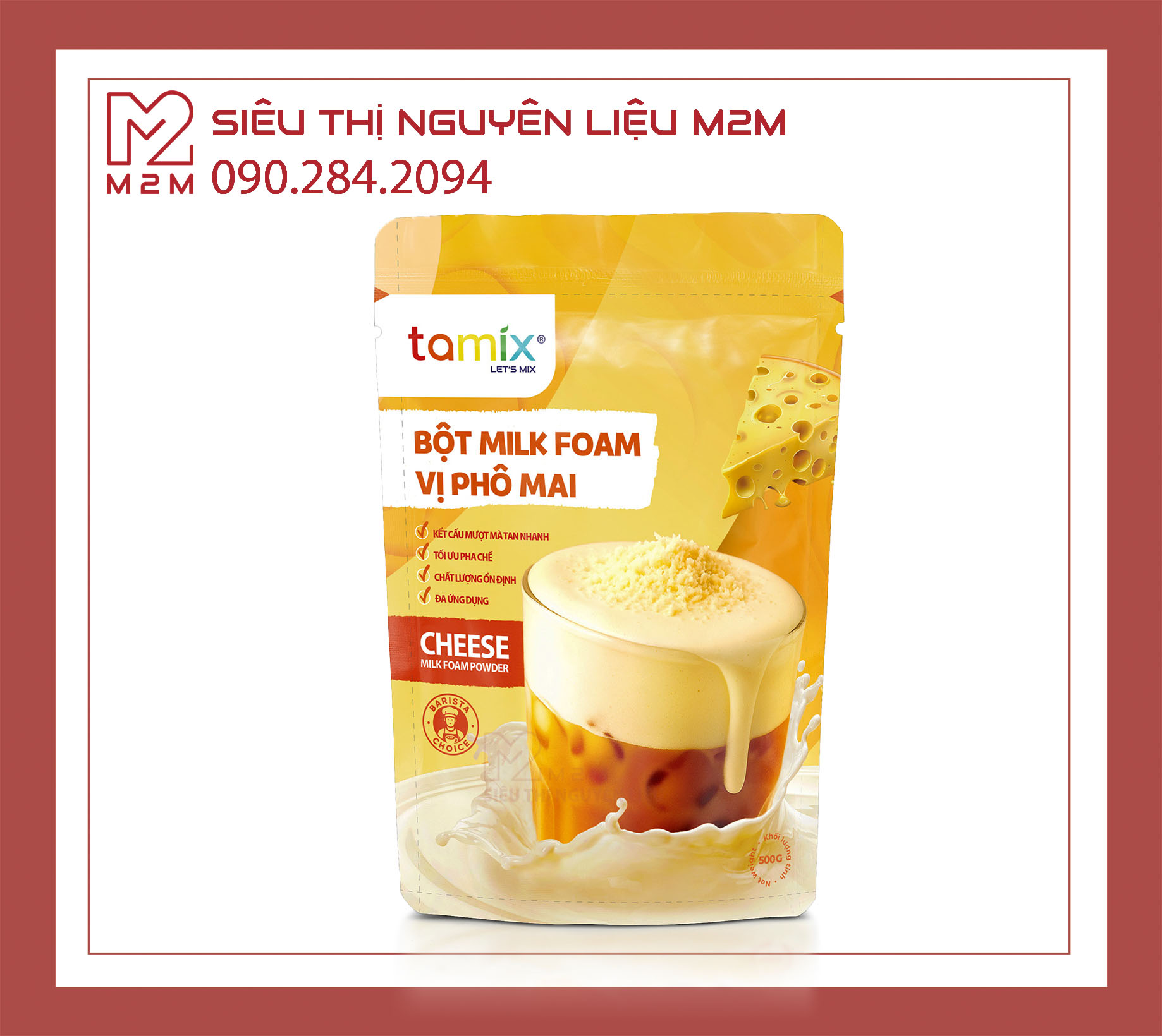 Bột Milk Foam Vị Phô Mai Tamix_500g