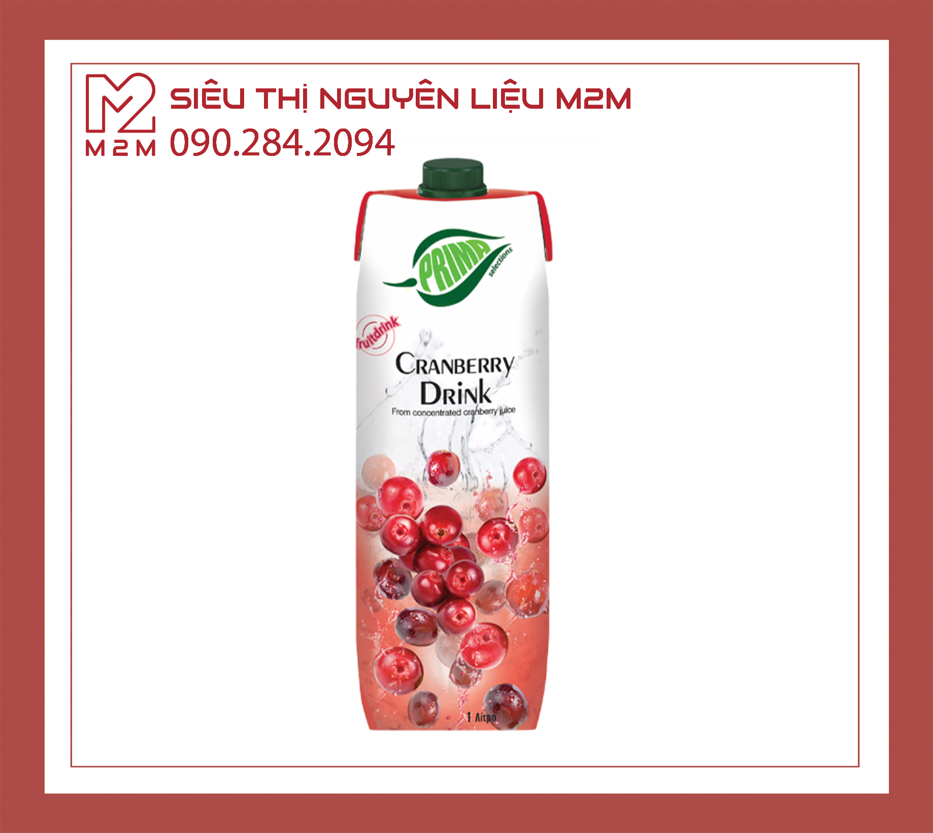 Nước Ép Nam Việt Quất 16% PRIMA 1L