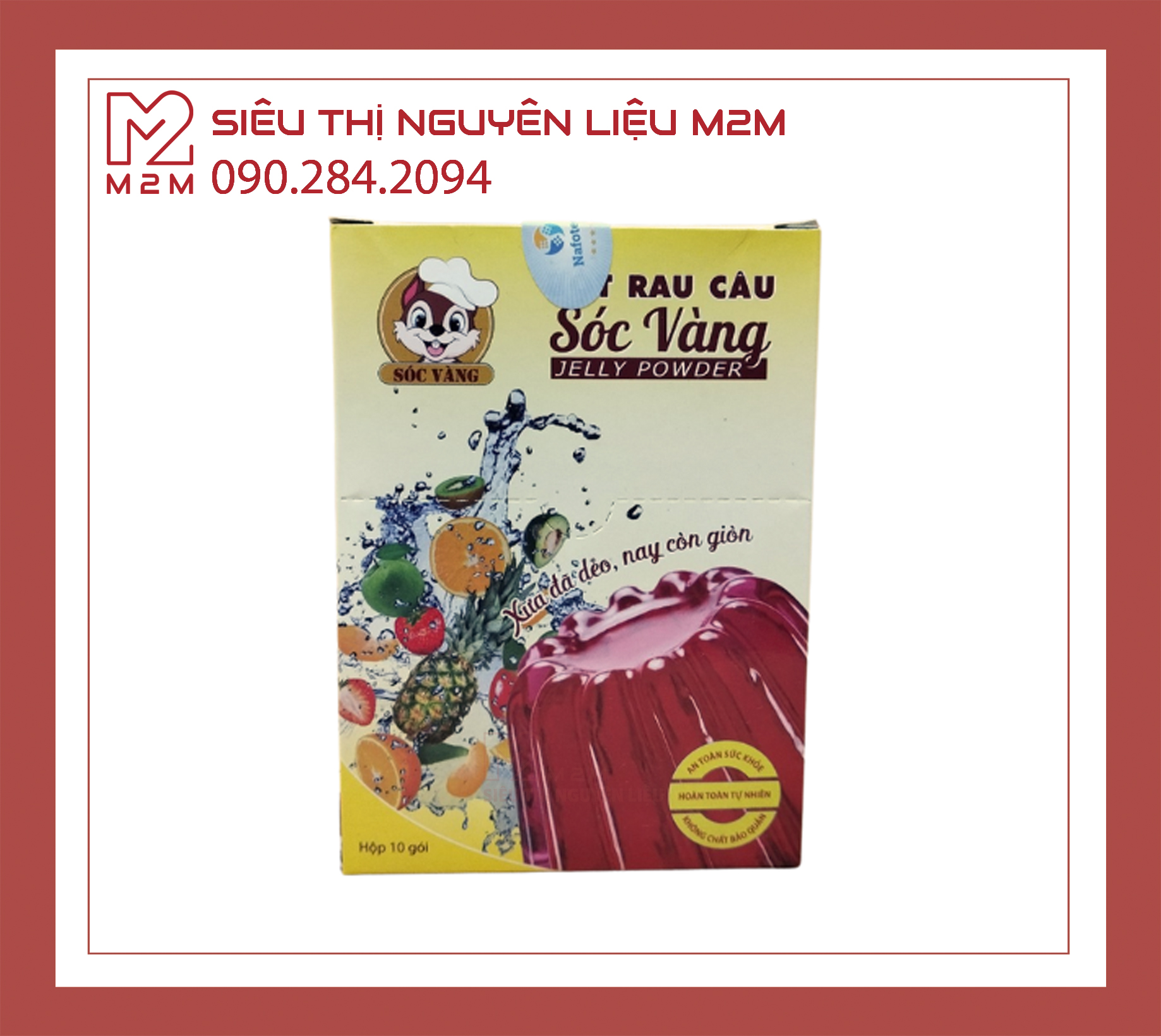 Bột Rau Câu Sóc Vàng 120gr