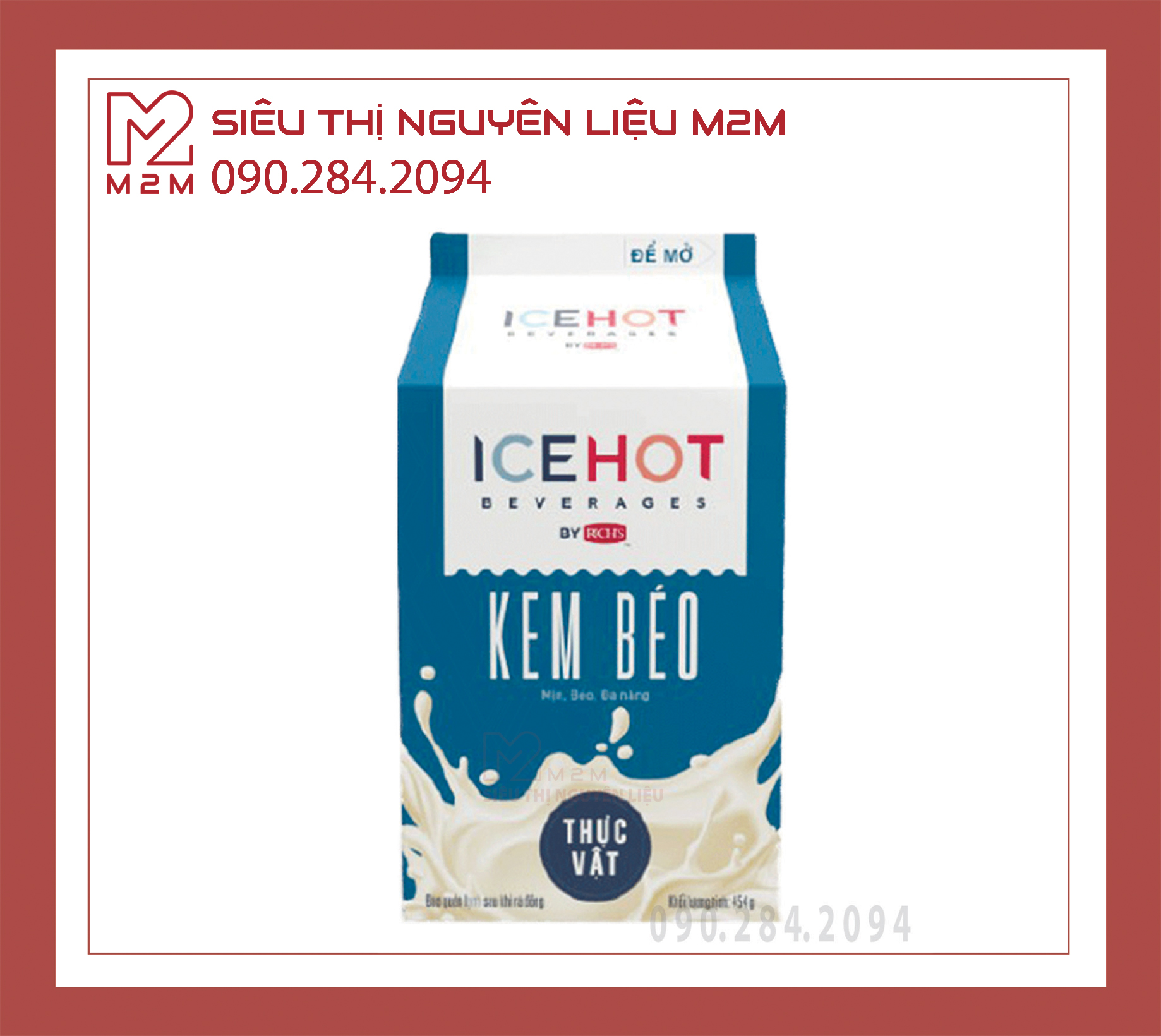 Kem Béo Thực Vật Ice Hot 454gr