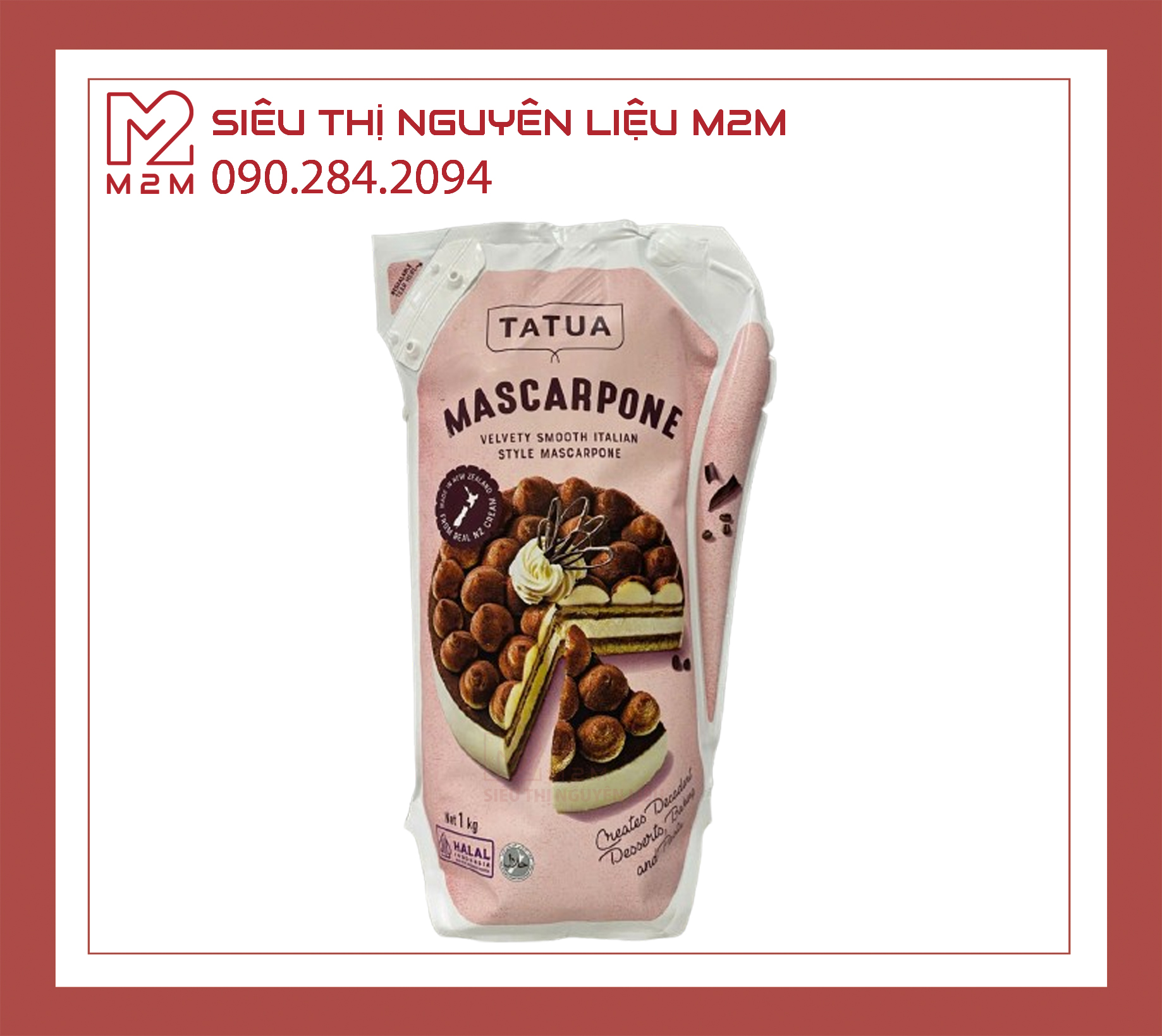 Phô Mai Mascarpone TATUA 1Kg