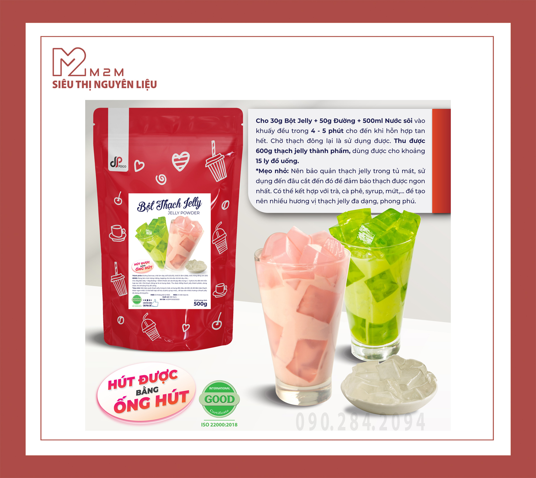 Bột thạch Jelly DPFood 500gr
