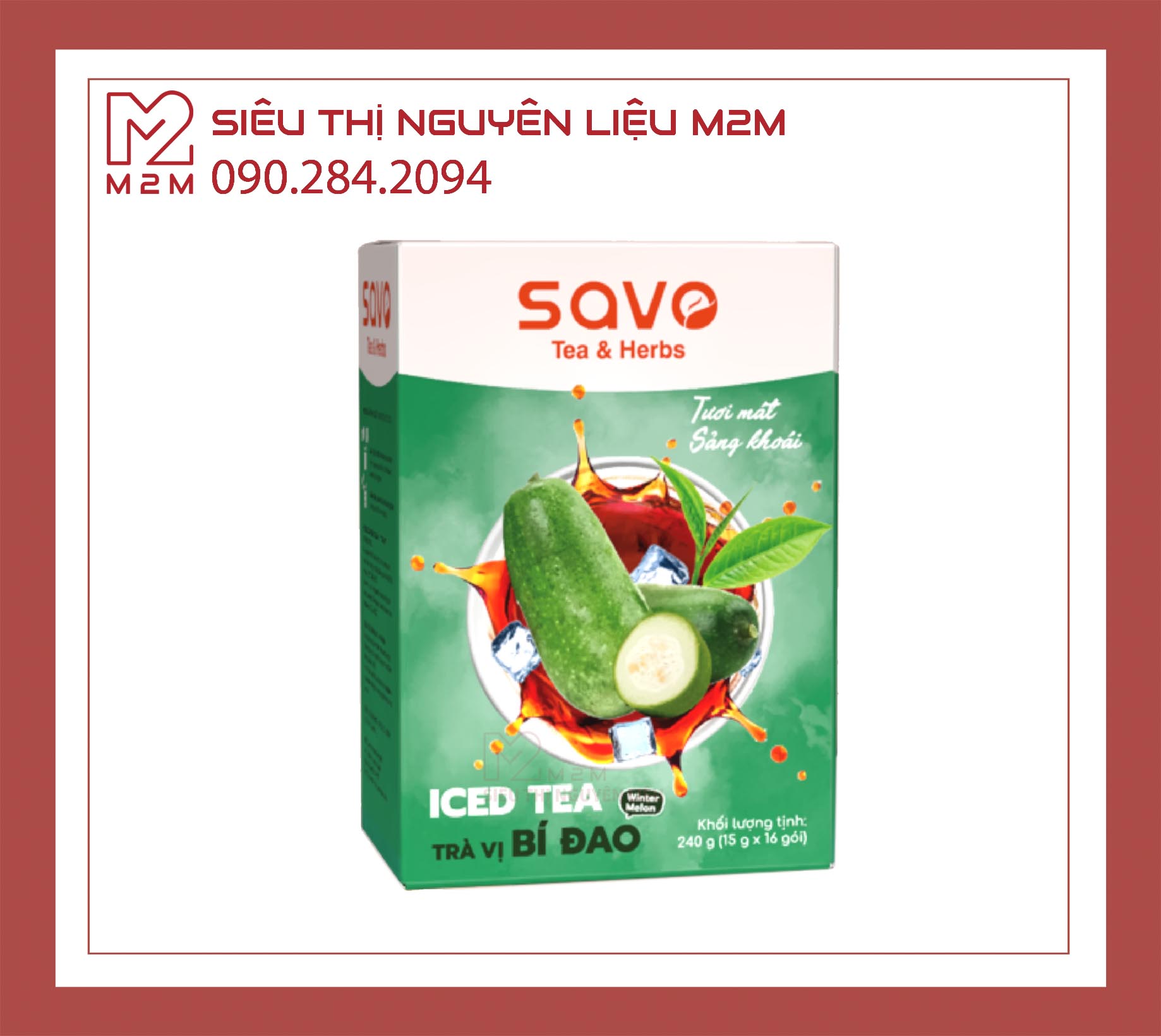 Trà Bí Đao Hòa Tan - hộp 16 gói